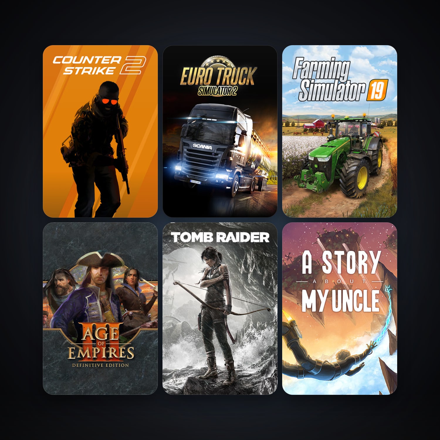 CS2 Prime + Tomb Raider, 15 games, clean — HabibiAccounts