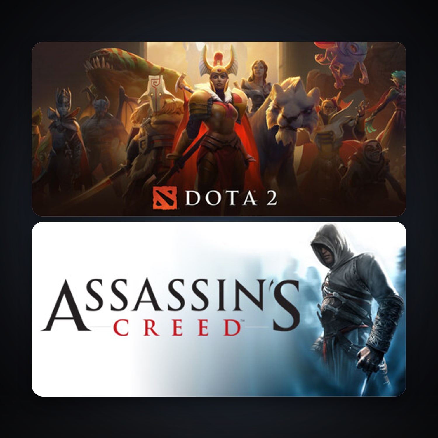 Dota 2 + Assassin's Creed: Director's Cut Edition, 2 games, clean — HabibiAccounts