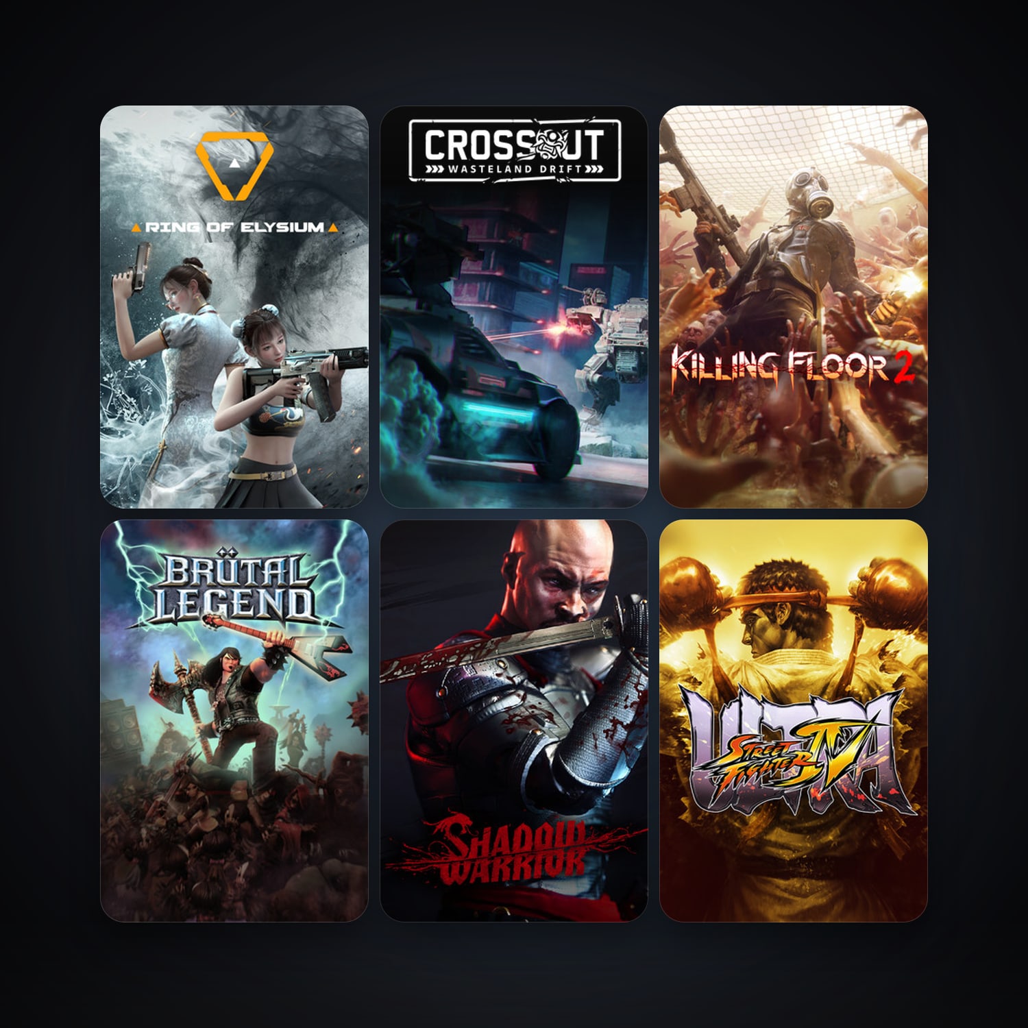 Killing Floor + Ultra Street Fighter IV, 40 games, clean — HabibiAccounts
