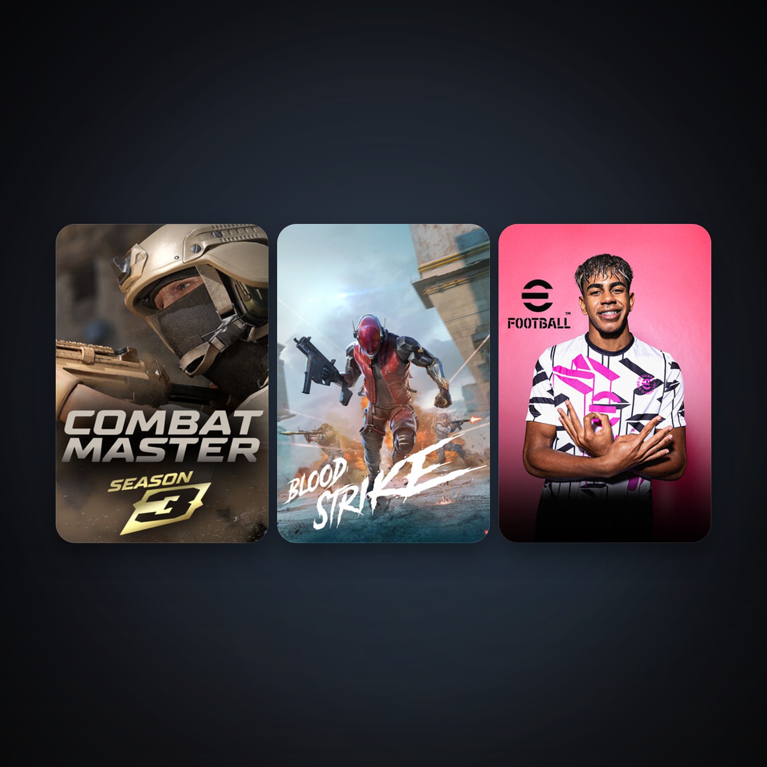 eFootball 2024 + Combat Master: Season 1, 6 games, clean — HabibiAccounts