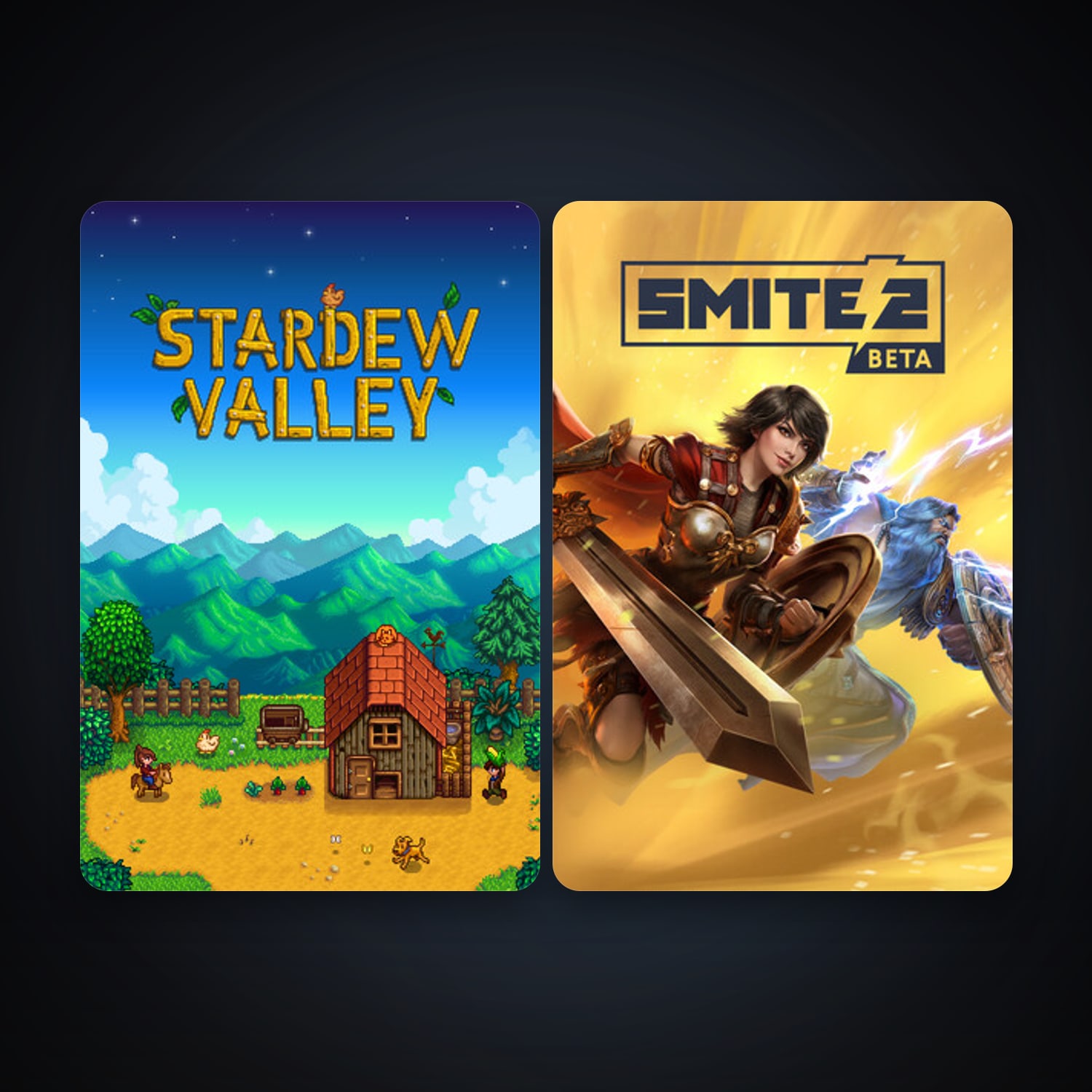 Stardew Valley + SMITE 2, 2 games, clean — HabibiAccounts