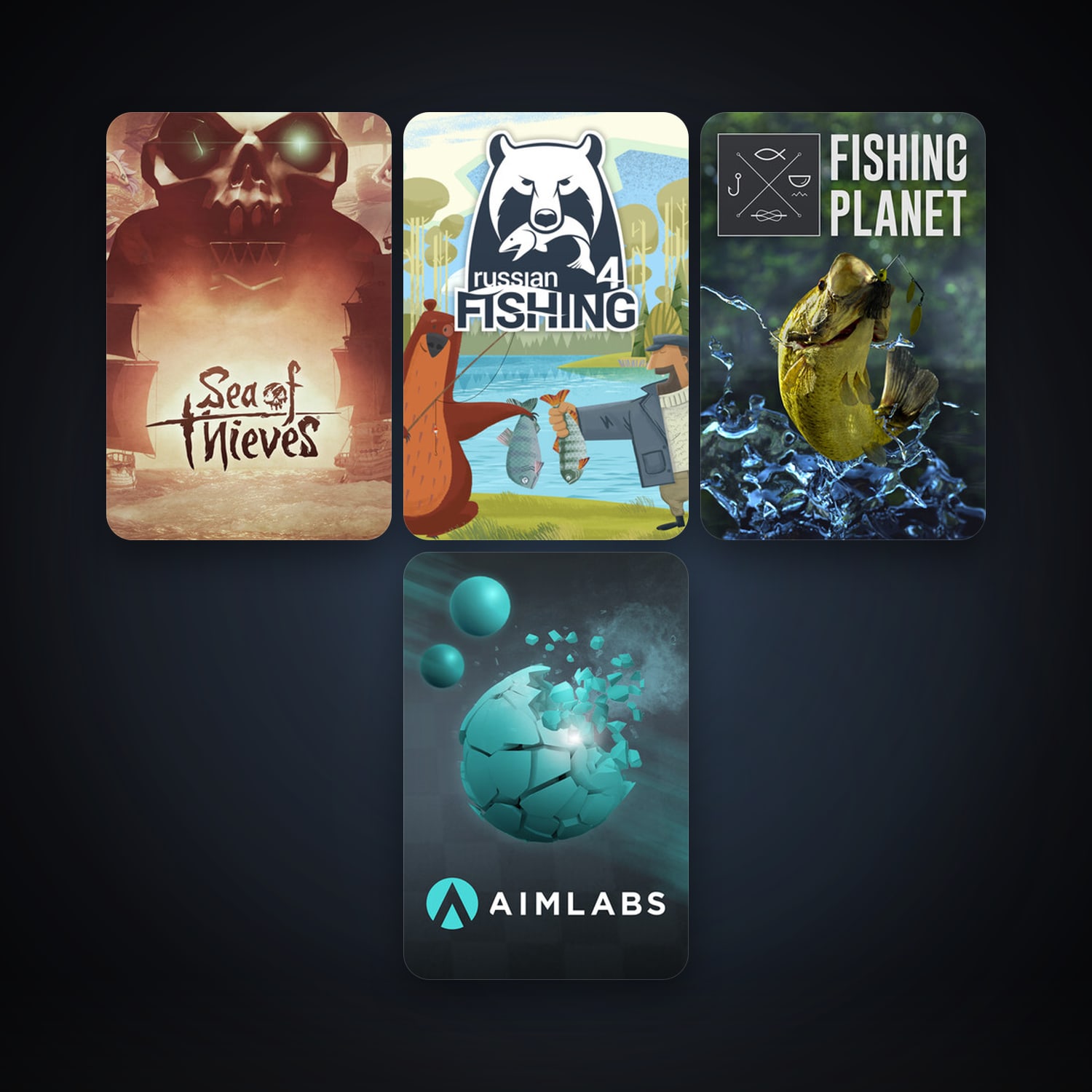 Fishing Planet + Aimlabs, 10 games, clean — HabibiAccounts