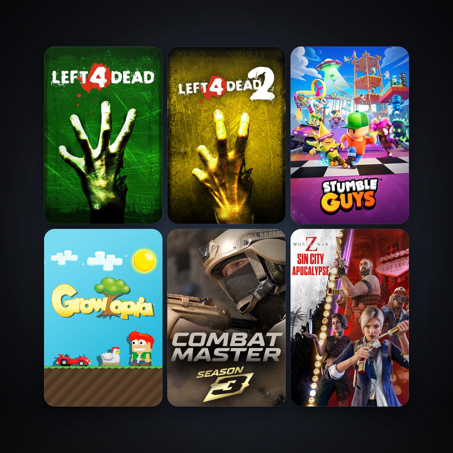 Left 4 Dead + Left 4 Dead 2, 12 games, clean — HabibiAccounts
