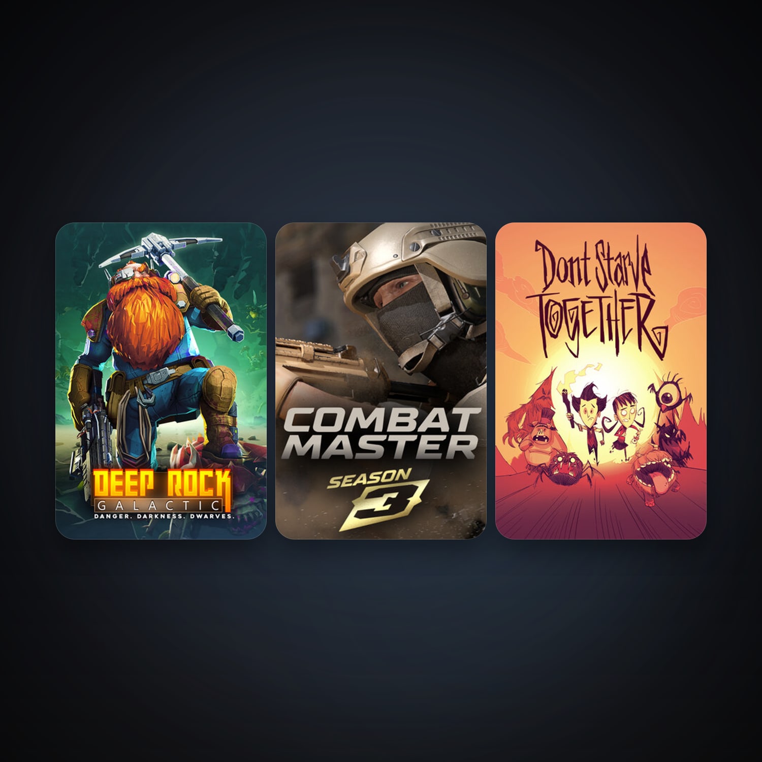 Don't Starve Together + Deep Rock Galactic, 6 games, clean — HabibiAccounts