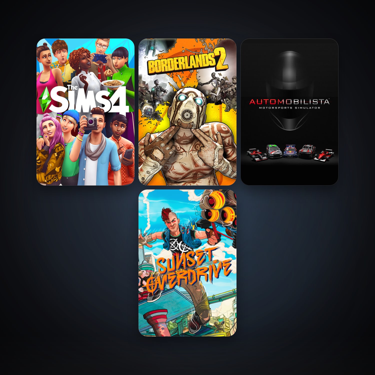 Borderlands 2 + Automobilista, 11 games, clean — HabibiAccounts
