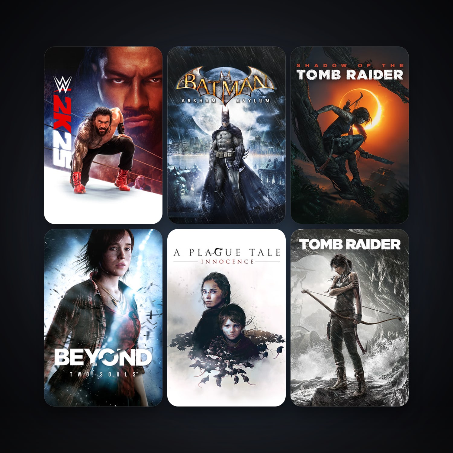 Batman: Arkham Asylum Game of the Year Edition + Tomb Raider, 15 games, clean — HabibiAccounts