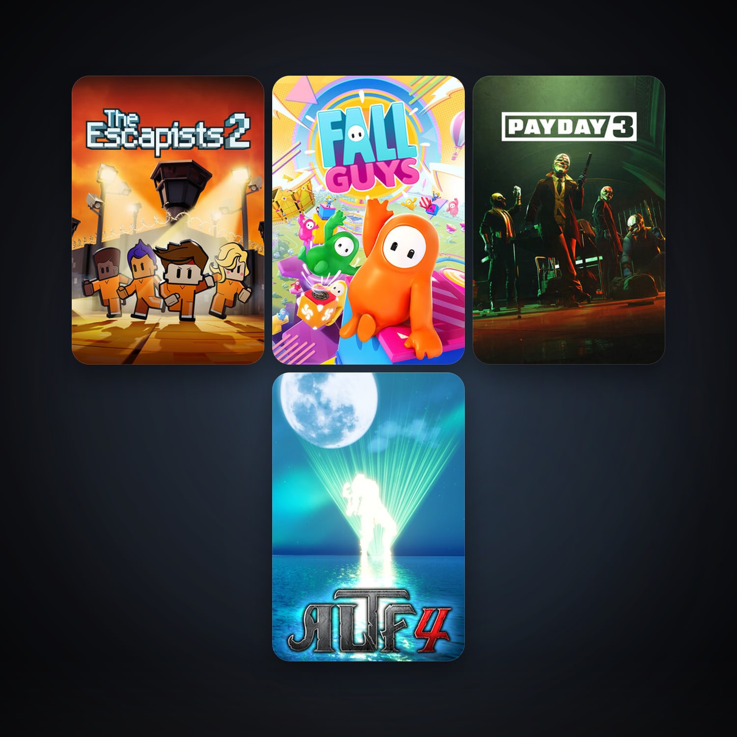 The Escapists 2 + Fall Guys, 5 games, clean — HabibiAccounts