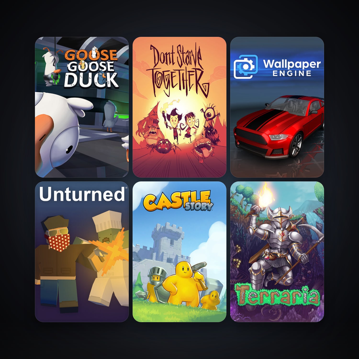 Terraria + Don't Starve, 13 games, clean — HabibiAccounts