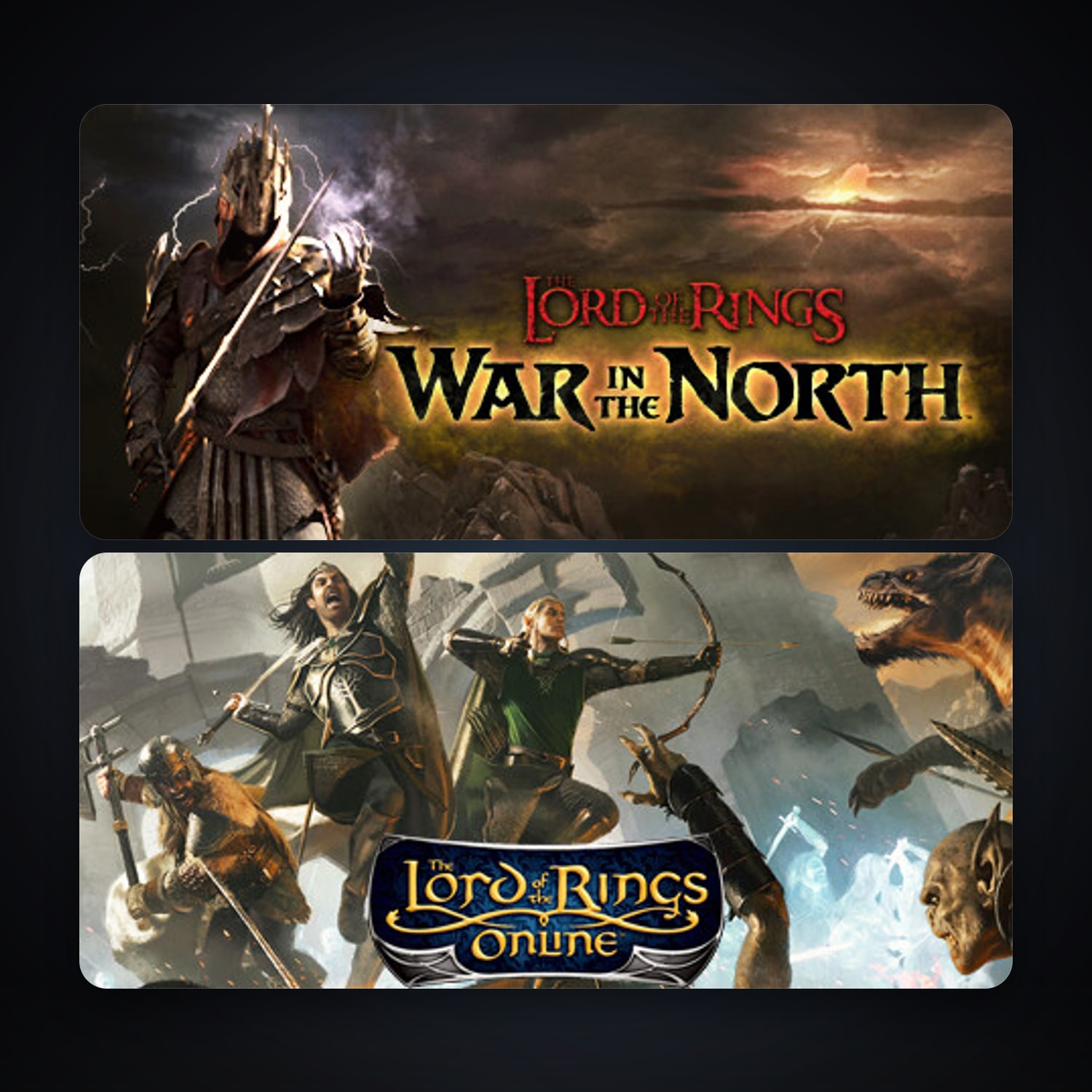 Lord of the Rings: War in the North + The Lord of the Rings Online, 6 games, clean — HabibiAccounts