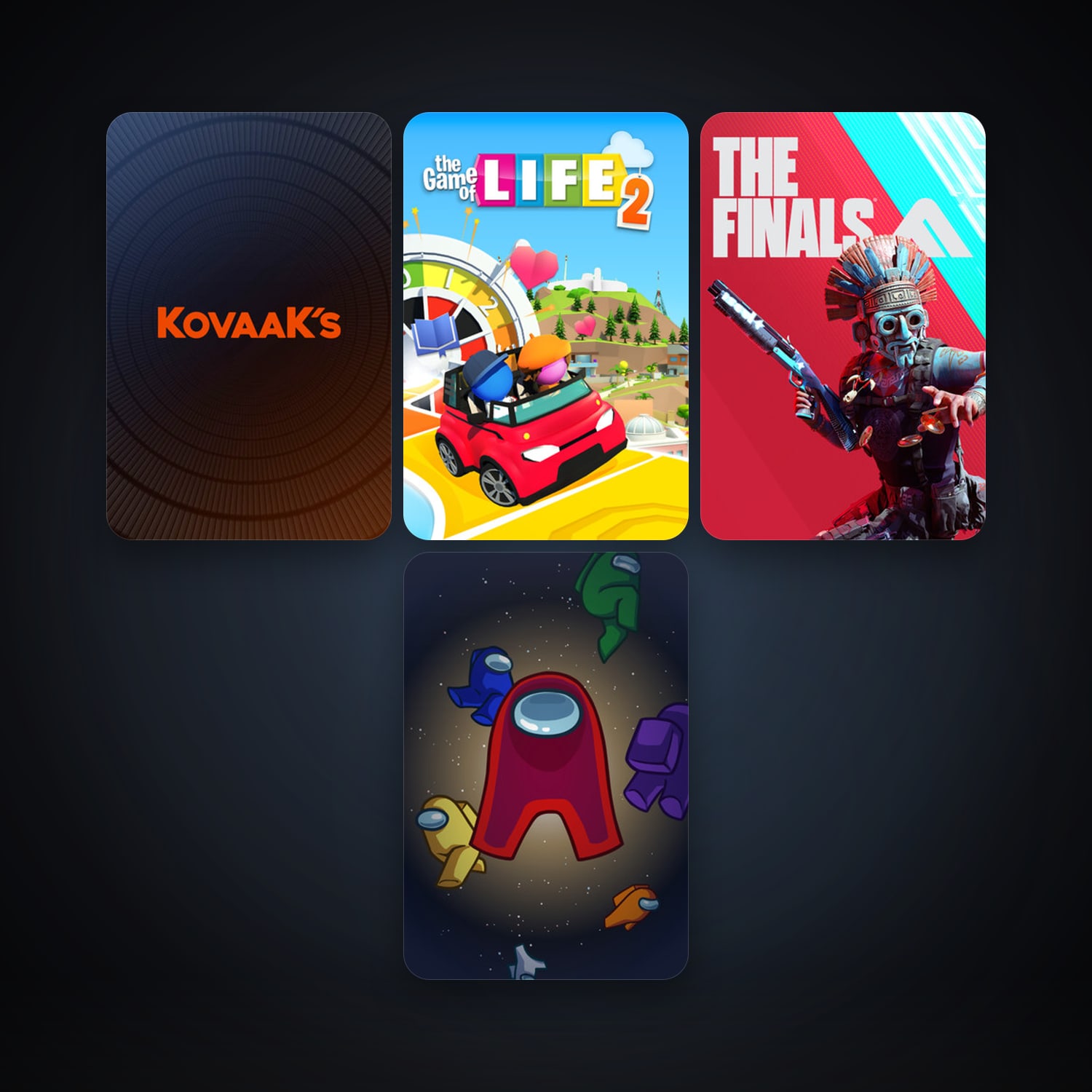 KovaaK's FPS Aim Trainer + Among Us, 8 games, clean — HabibiAccounts