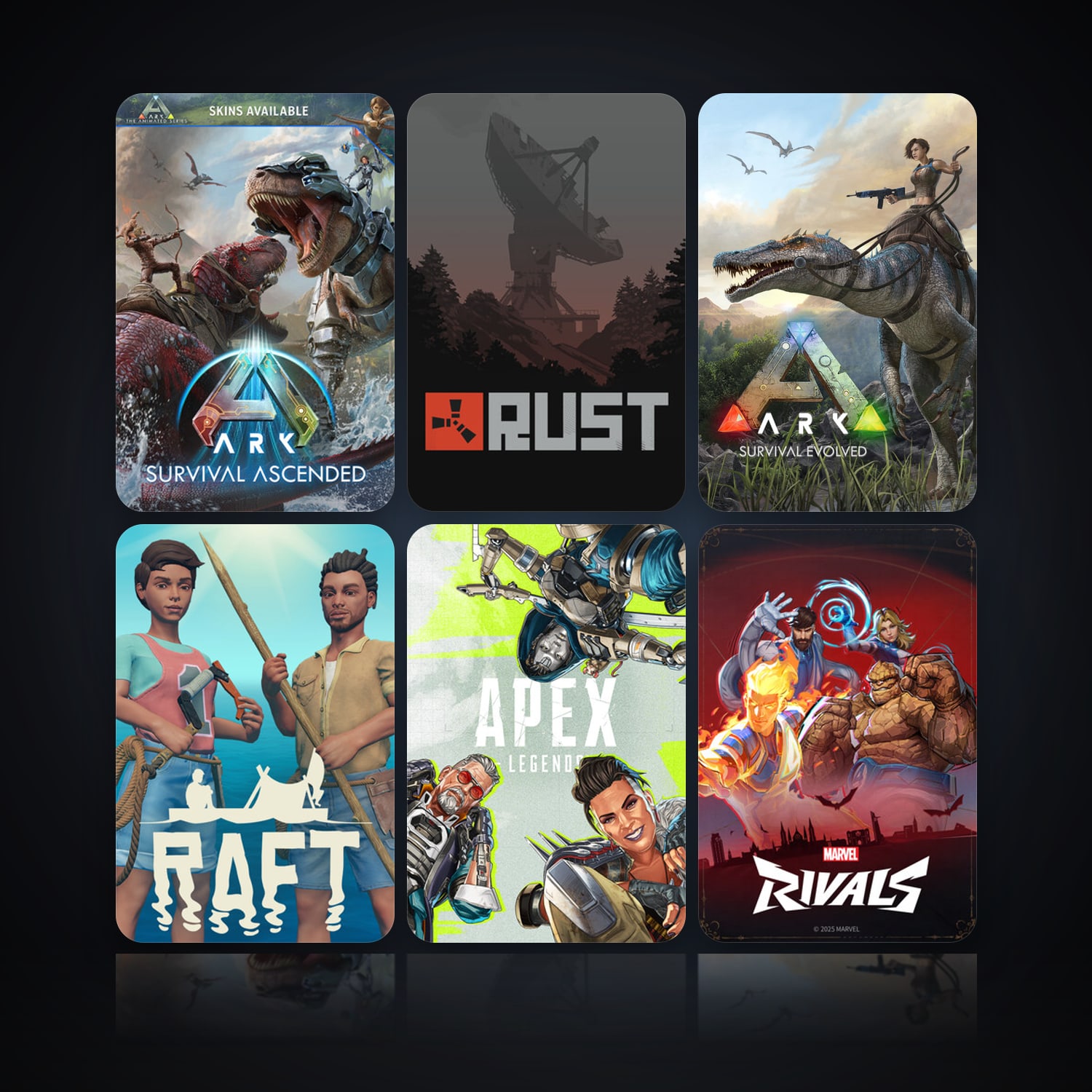 ARK: Survival Ascended & Rust | 13 Games | Has VAC — HabibiAccounts