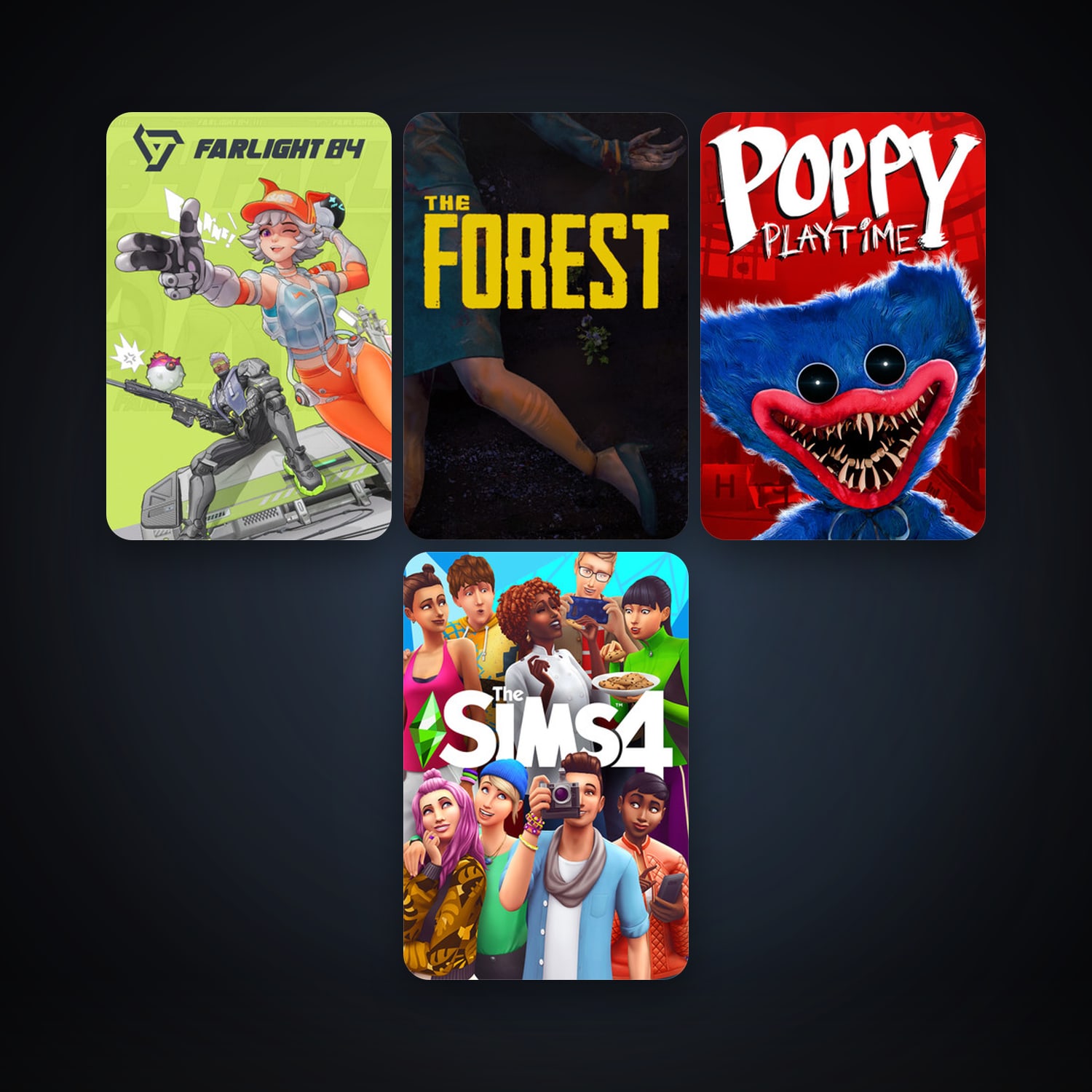 The Forest + Aimlabs, 12 games, clean — HabibiAccounts
