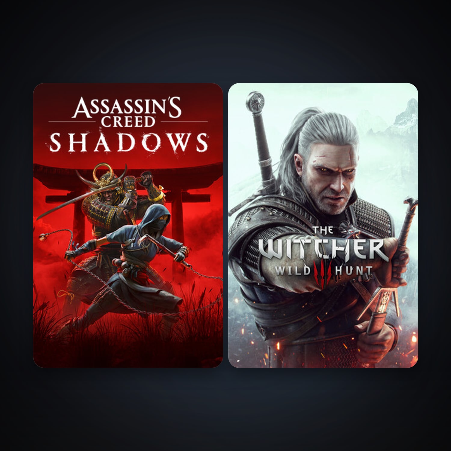 The Witcher 3: Wild Hunt + Assassin’s Creed Shadows, 2 games, clean — HabibiAccounts