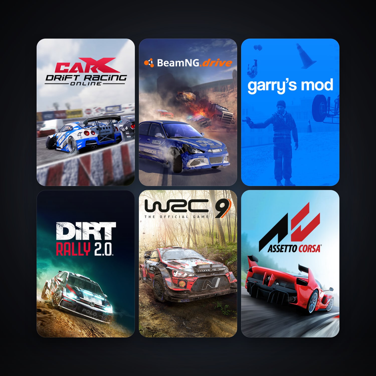 Garry's Mod + Assetto Corsa, 13 games, clean — HabibiAccounts
