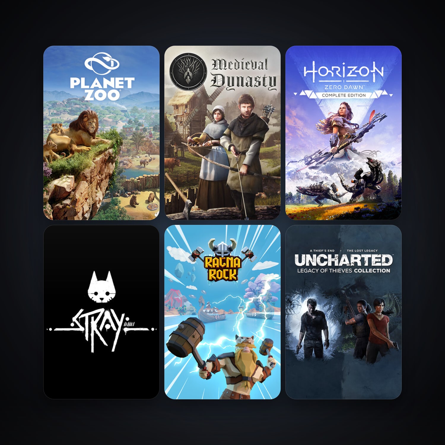 Planet Zoo + Hogwarts Legacy, 7 games, clean — HabibiAccounts