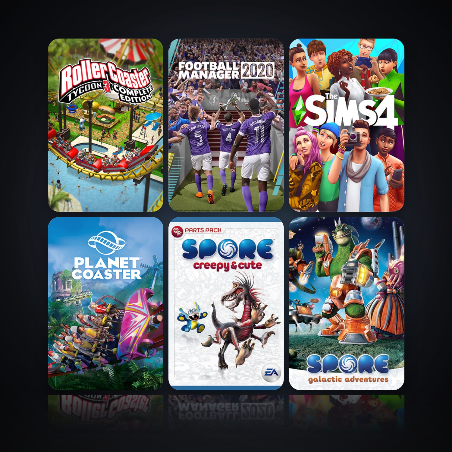 RollerCoaster Tycoon 3: Complete Edition & Football Manager 2020 | 15 Games | Clean — HabibiAccounts