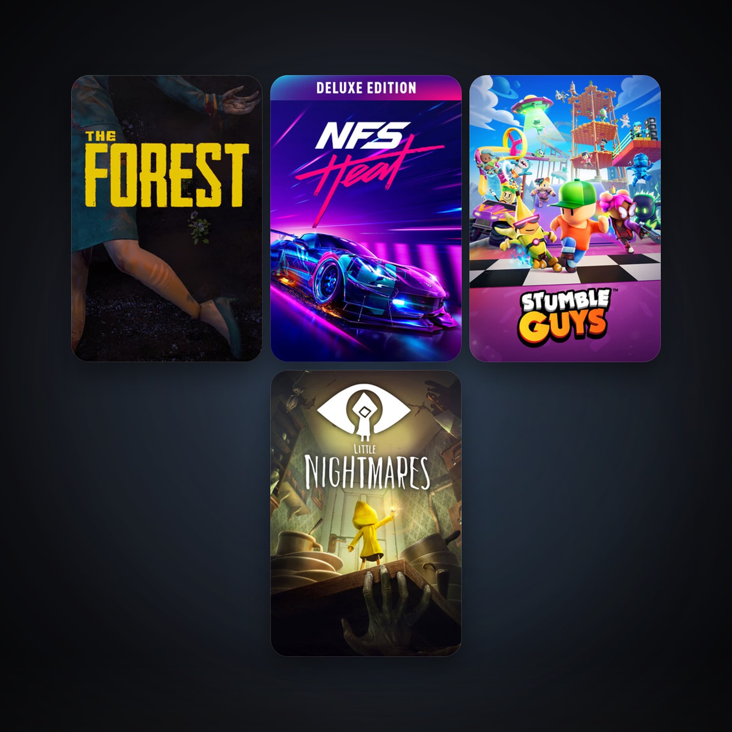 The Forest + Little Nightmares, 13 games, clean — HabibiAccounts