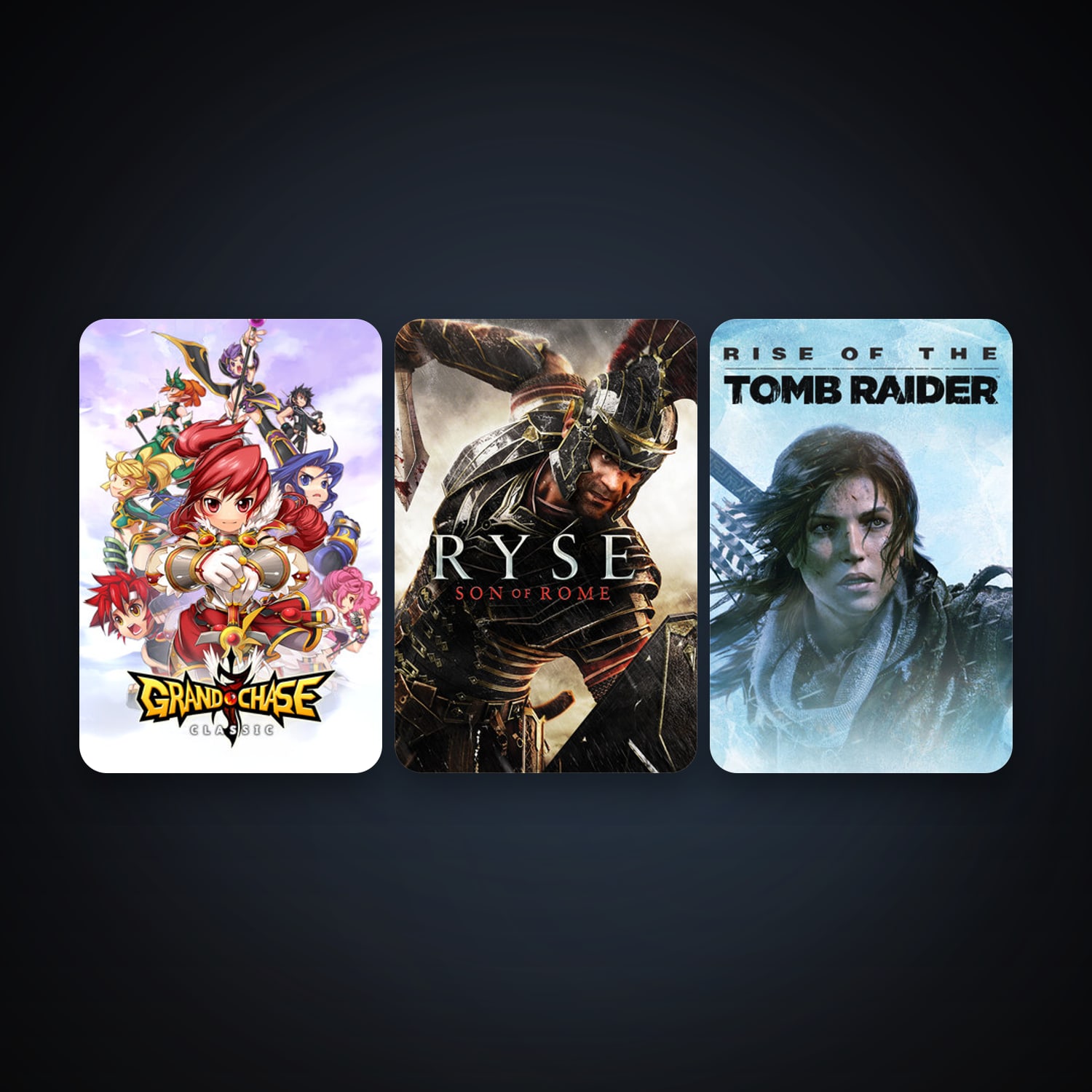 Ryse: Son of Rome + Rise of the Tomb Raider, 4 games, clean — HabibiAccounts