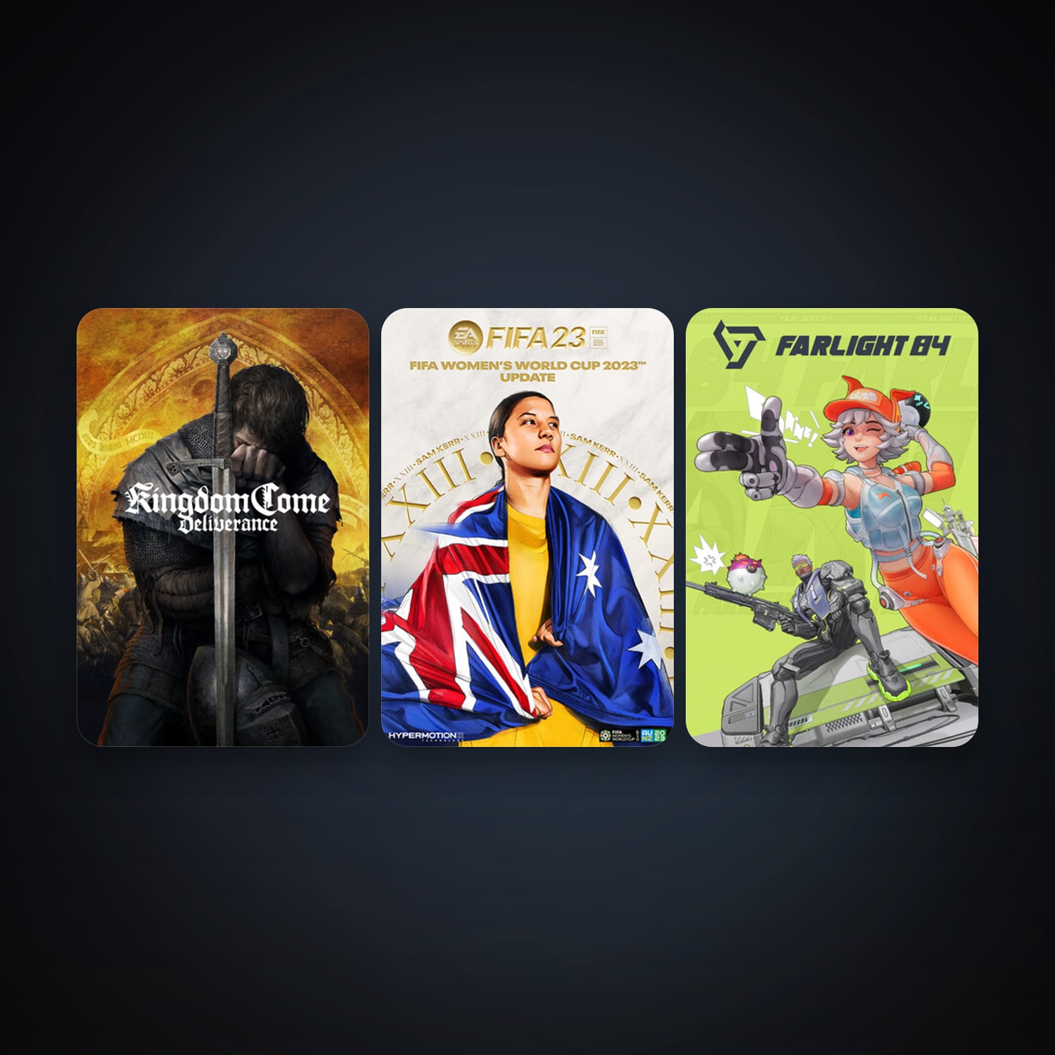 Kingdom Come: Deliverance + EA SPORTS FIFA 23, 3 games, clean — HabibiAccounts