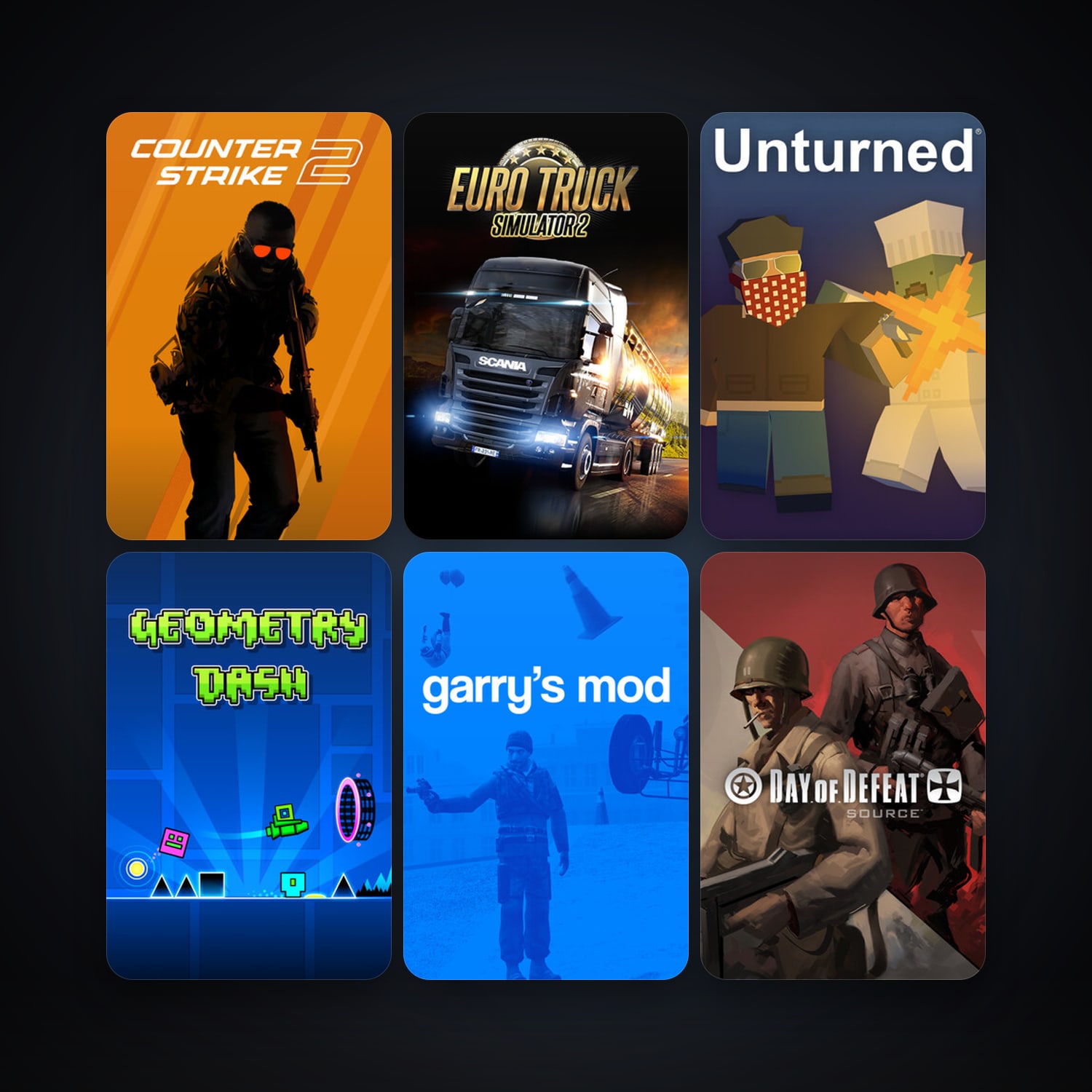 Day of Defeat: Source + CS2 Prime, 100 games, Steam 12, clean — HabibiAccounts