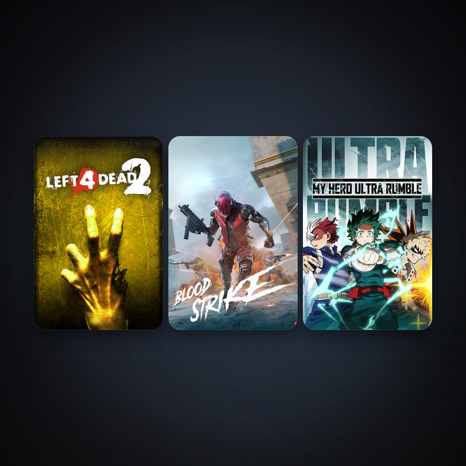 Left 4 Dead 2 + MY HERO ULTRA RUMBLE, 3 games, clean — HabibiAccounts