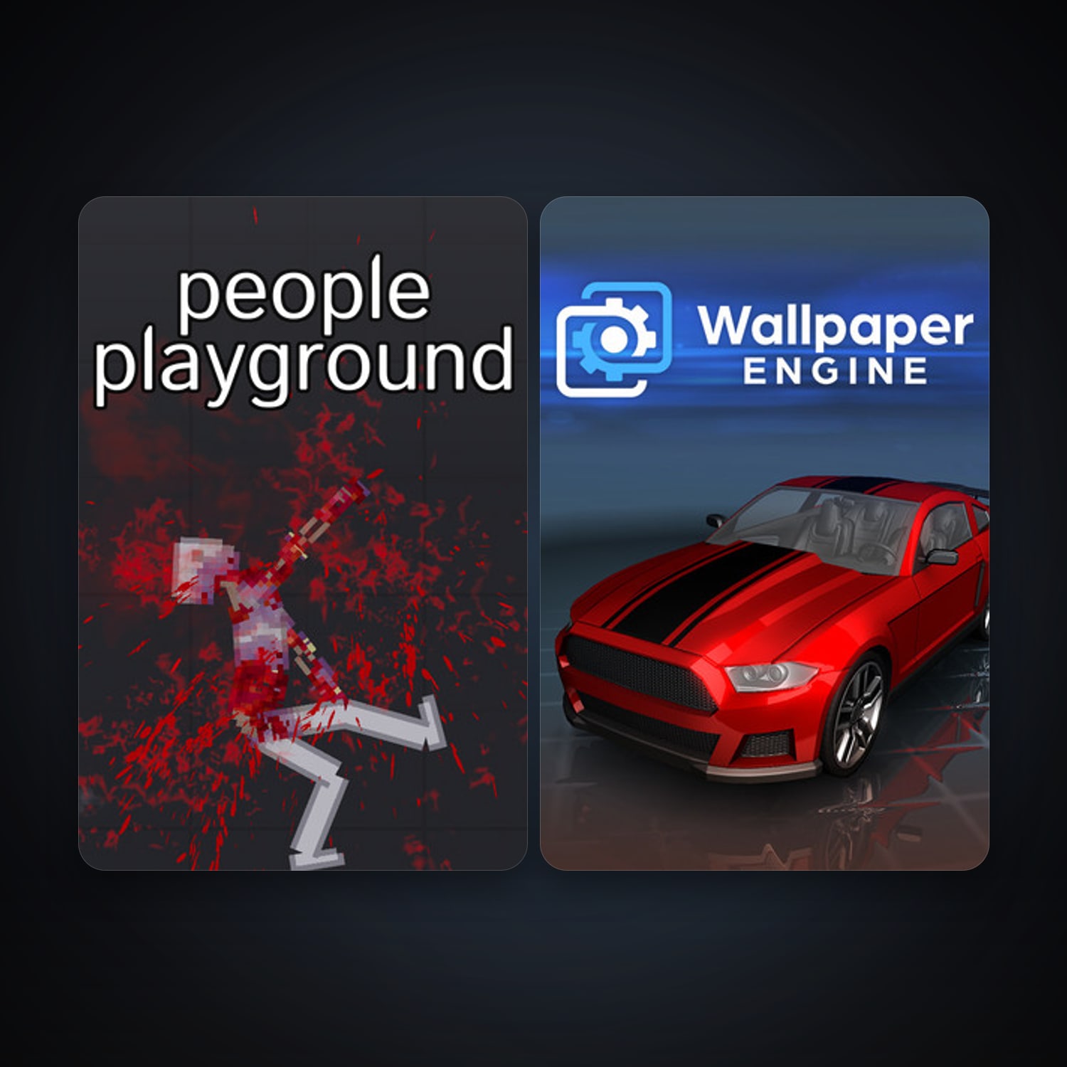 Wallpaper Engine + People Playground, 12 games, clean — HabibiAccounts