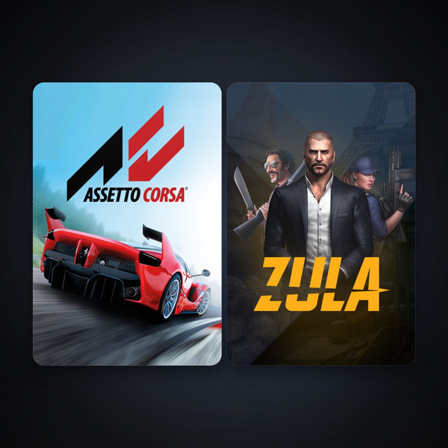 Assetto Corsa + Zula Türkiye, 4 games, clean — HabibiAccounts