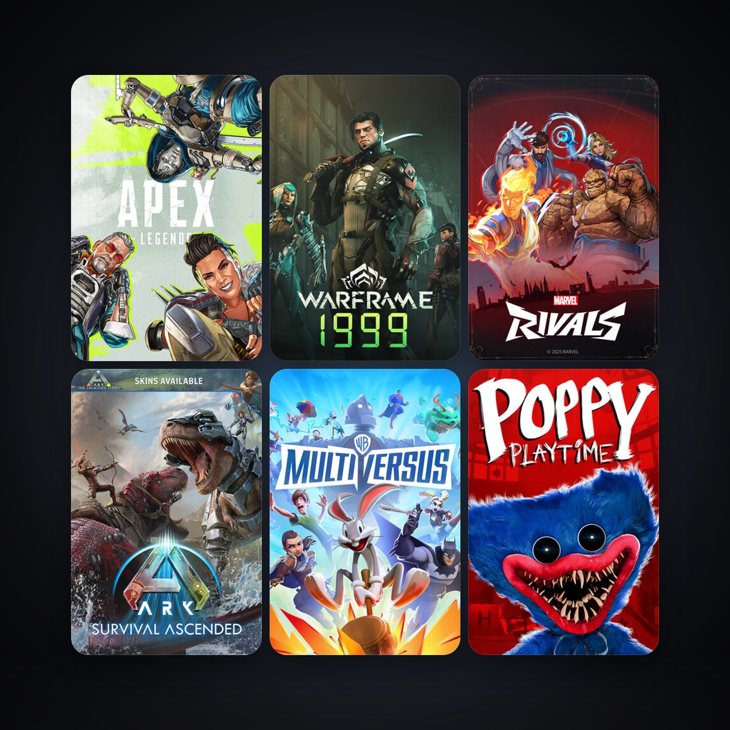 Warframe + Apex Legends, 7 games, clean — HabibiAccounts