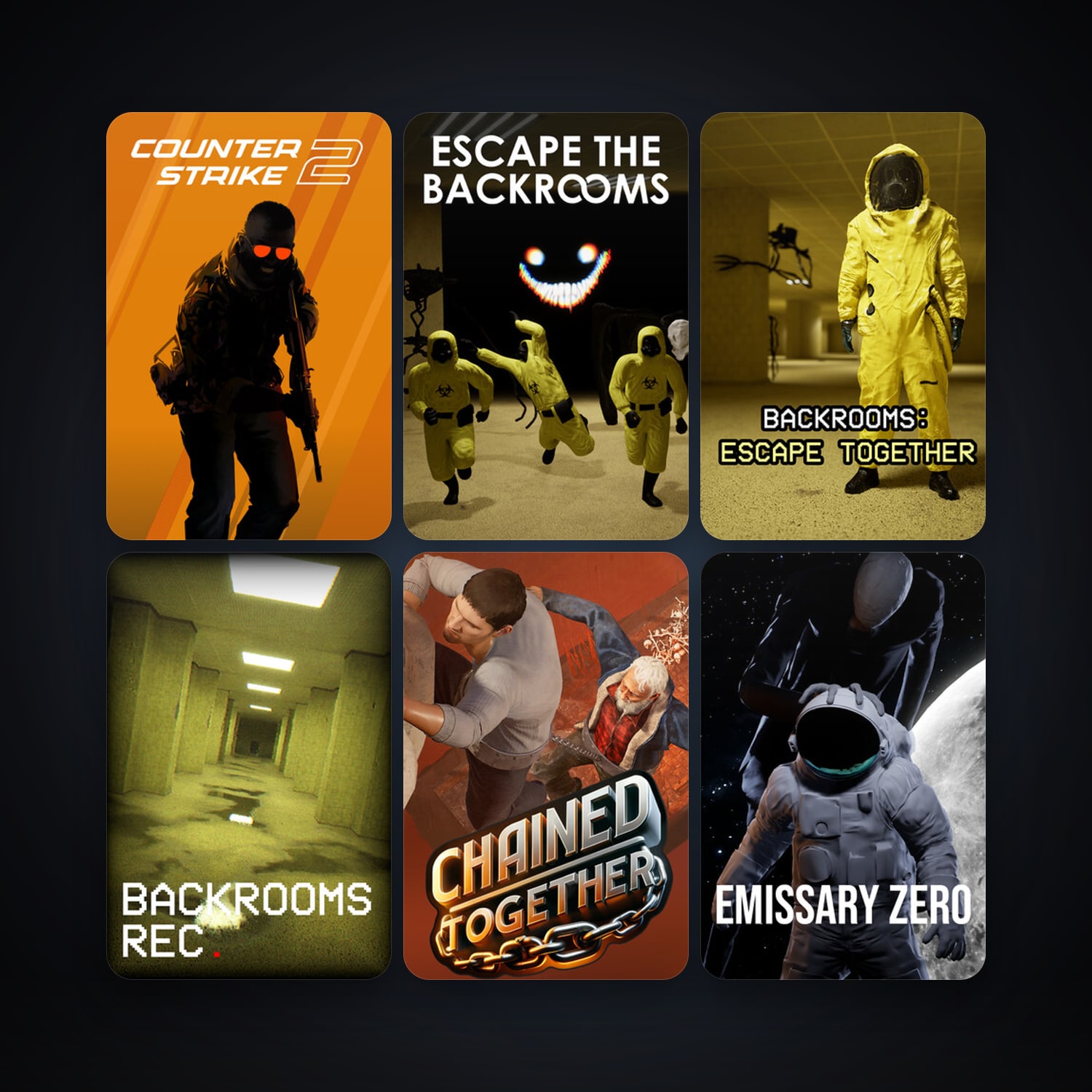 CS2 Prime + Escape the Backrooms, 14 games, clean — HabibiAccounts