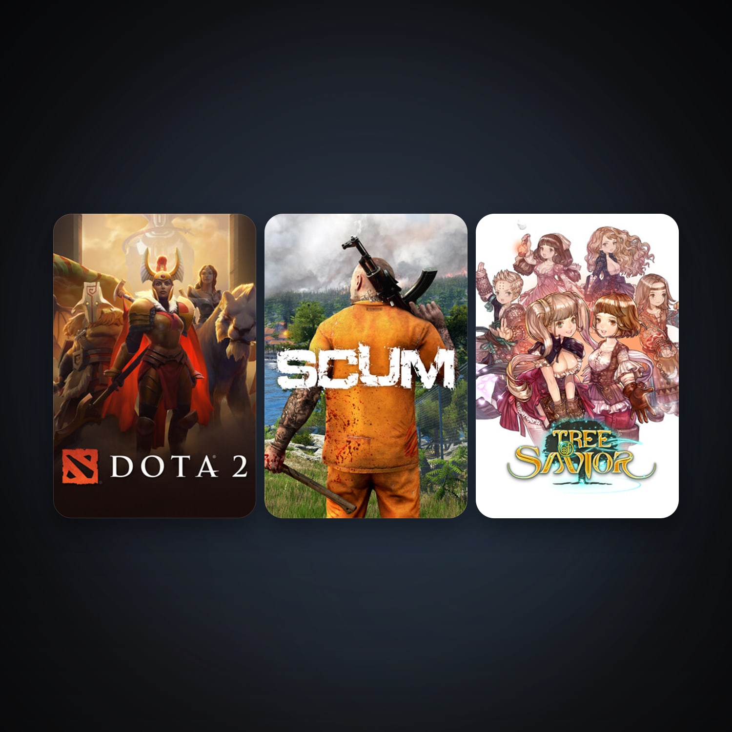 Dota 2 + Tree of Savior, 3 games, clean — HabibiAccounts
