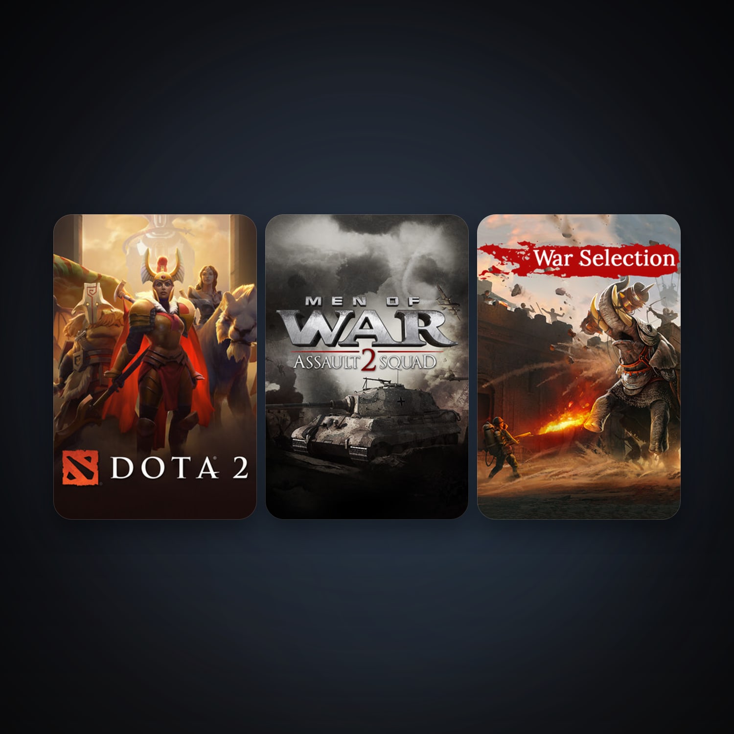 Dota 2 + Men of War: Assault Squad 2, 4 games, clean — HabibiAccounts