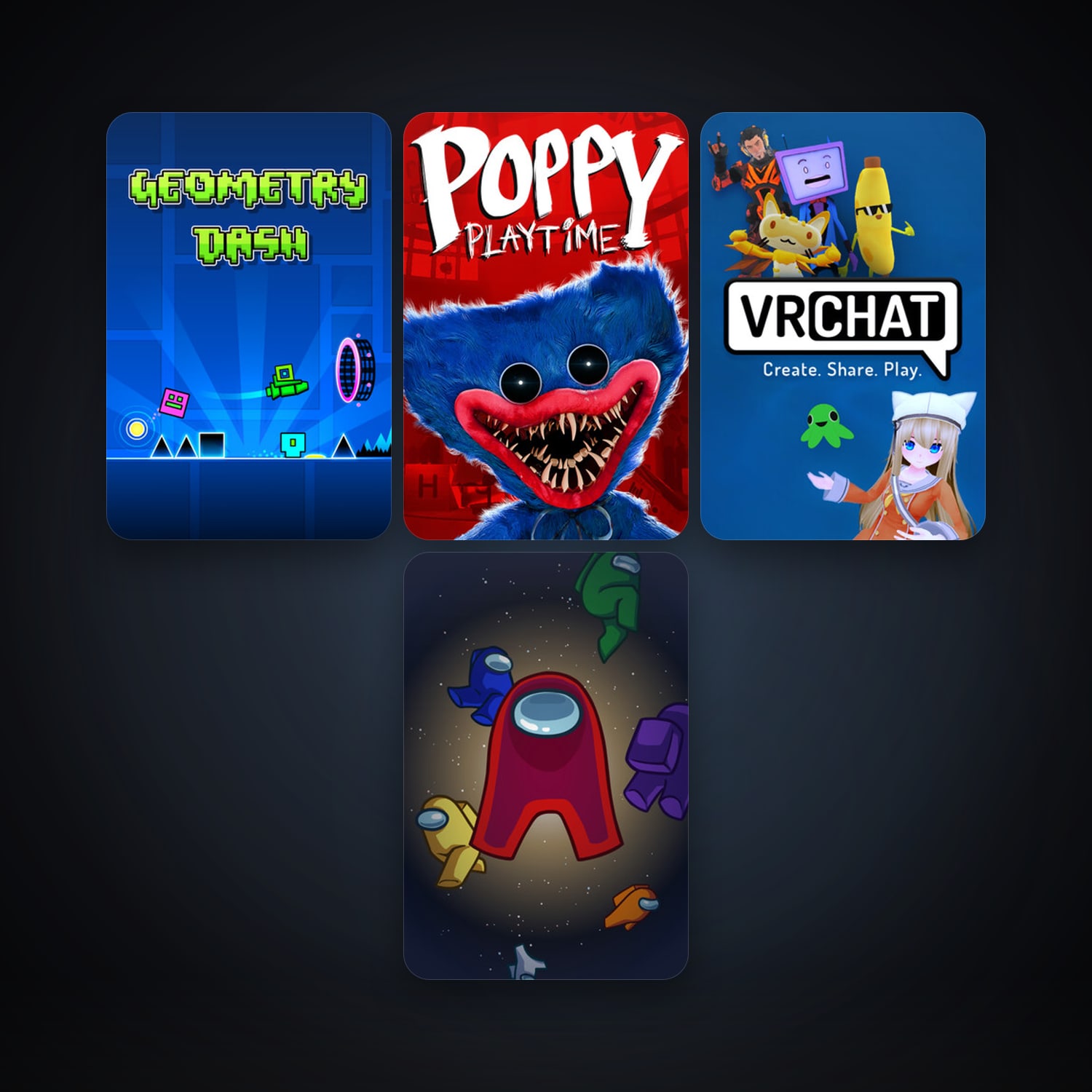 Portal 2 + Geometry Dash, 9 games, clean — HabibiAccounts