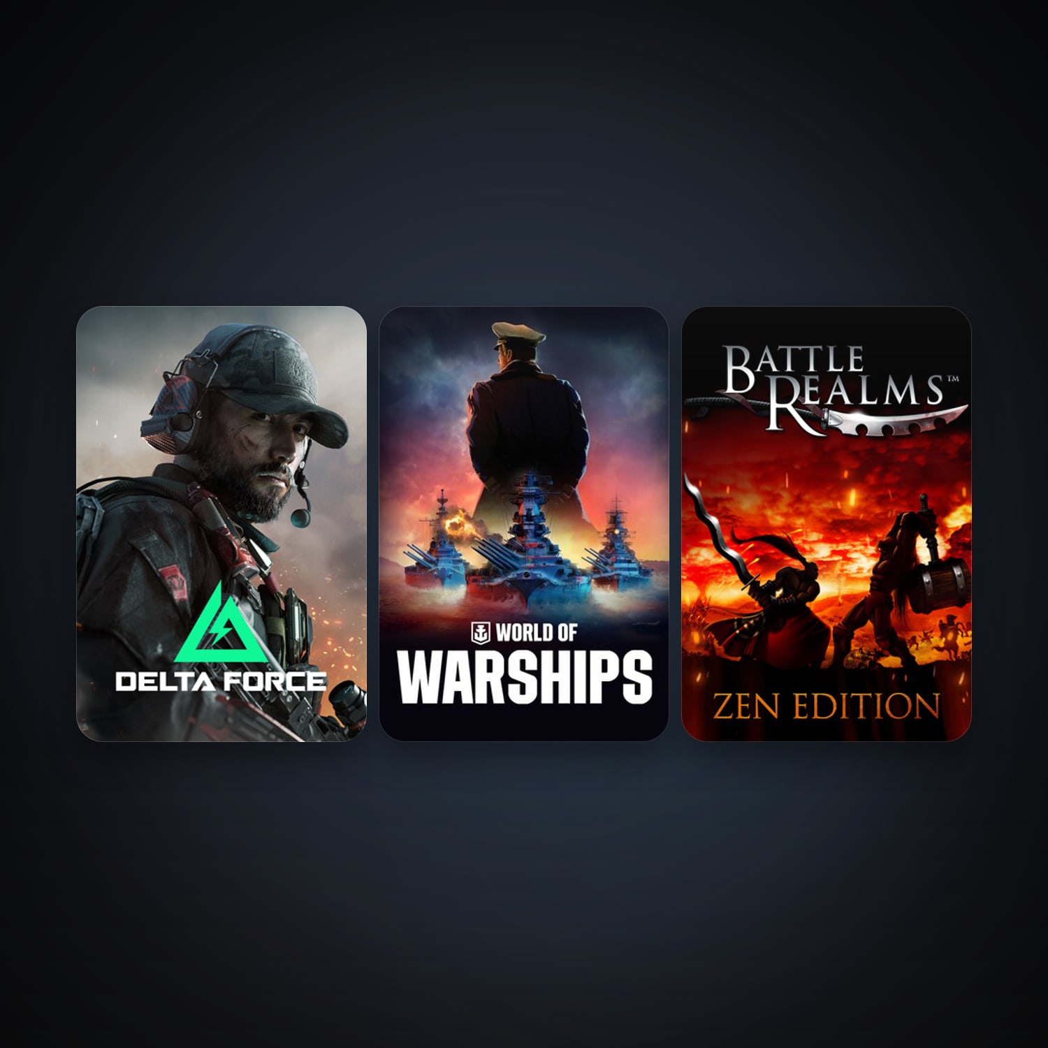 World of Warships + Battle Realms: Zen Edition, 4 games, clean — HabibiAccounts