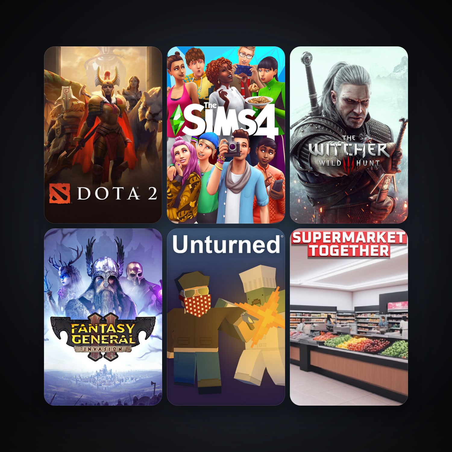 Dota 2 + The Witcher 3: Wild Hunt, 8 games, clean — HabibiAccounts