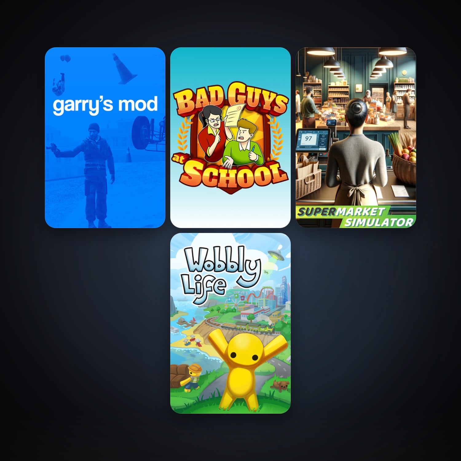 Garry's Mod + Cooking Simulator, 12 games, clean — HabibiAccounts