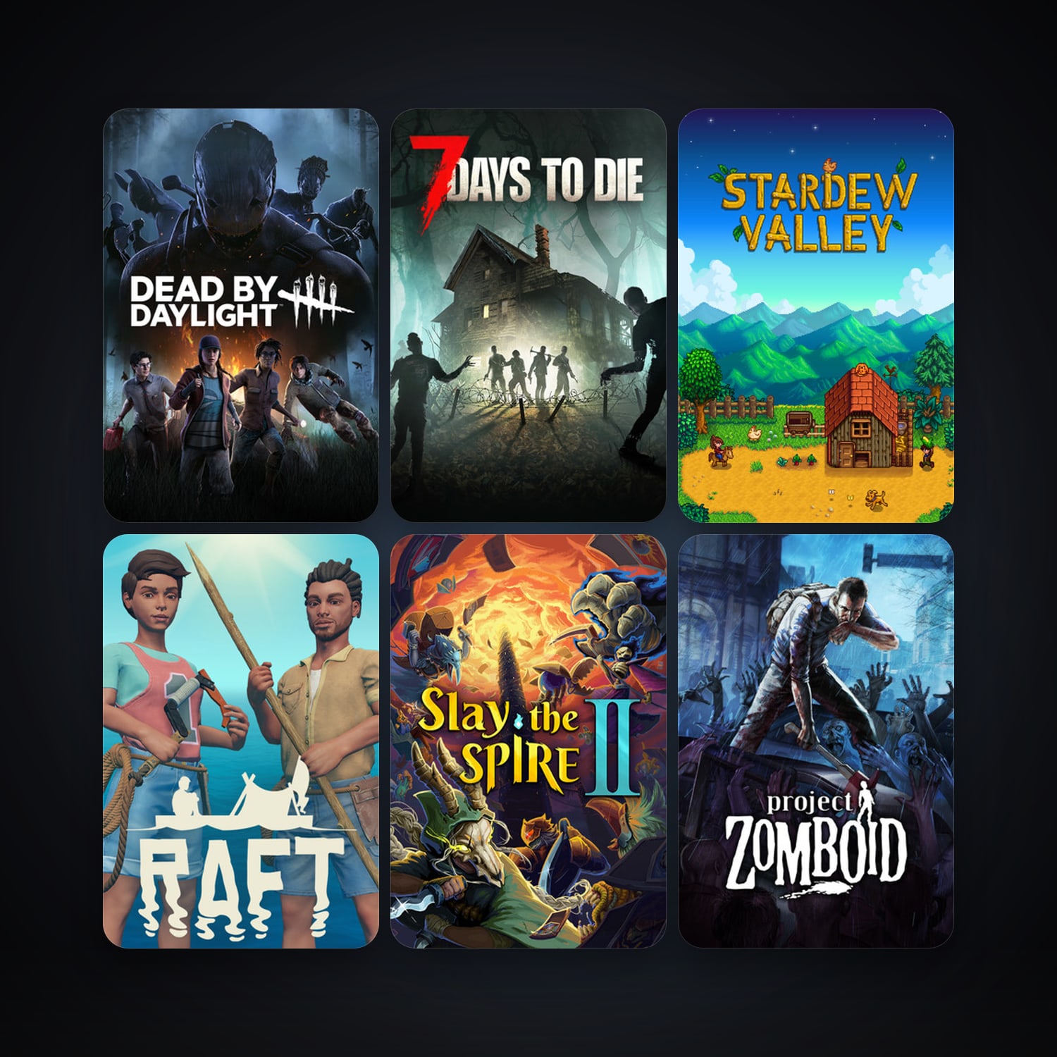 Project Zomboid + 7 Days to Die, 13 games, clean — HabibiAccounts