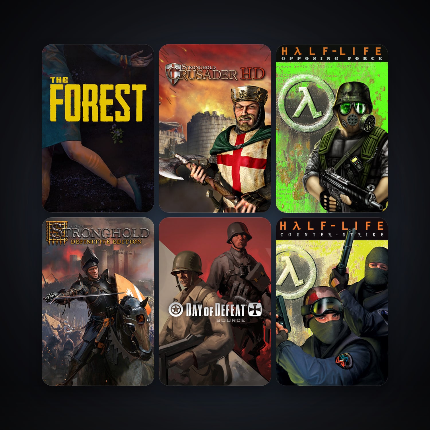 Counter-Strike + Half-Life: Opposing Force, 15 games, clean — HabibiAccounts
