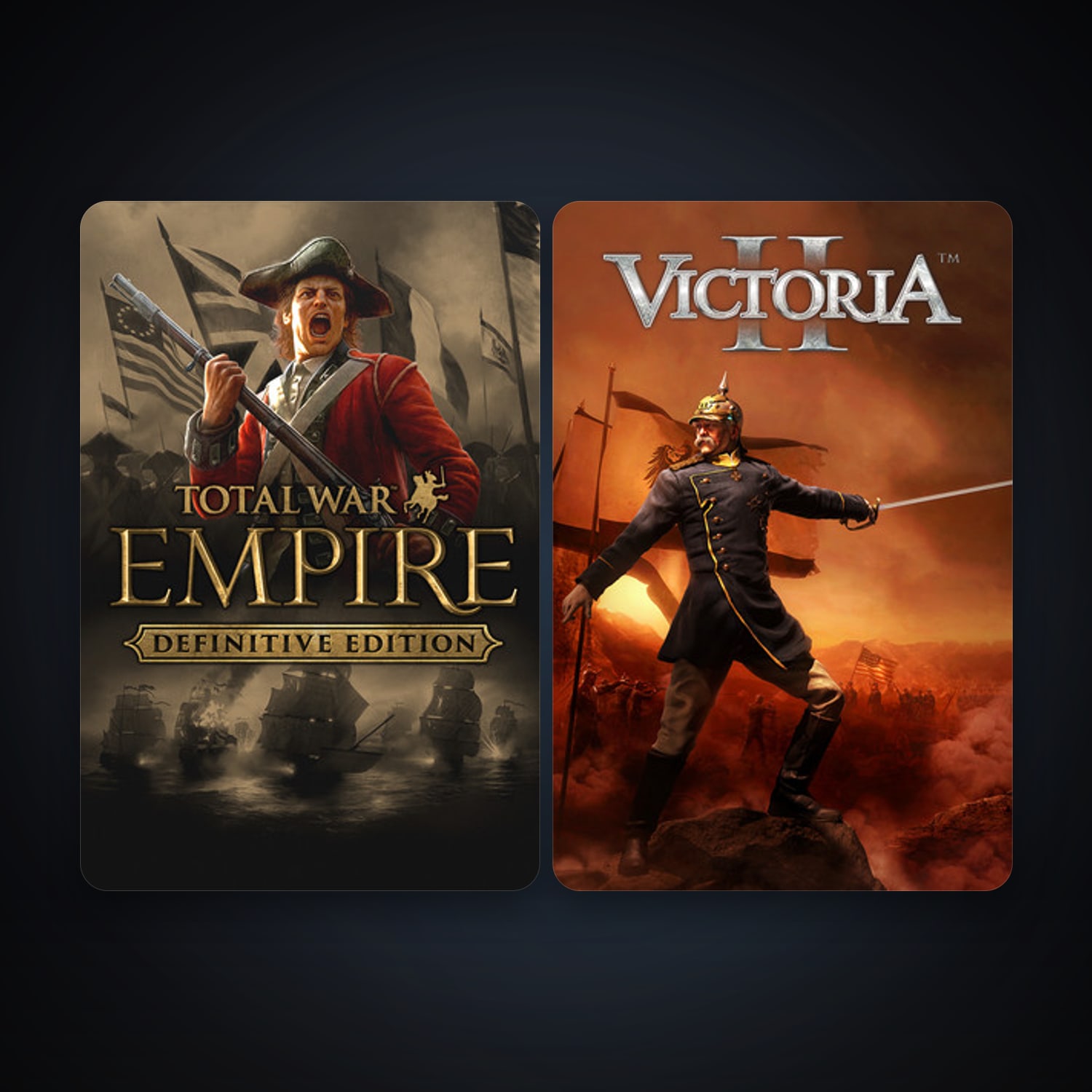 Empire: Total War + Victoria II, 2 games, clean — HabibiAccounts