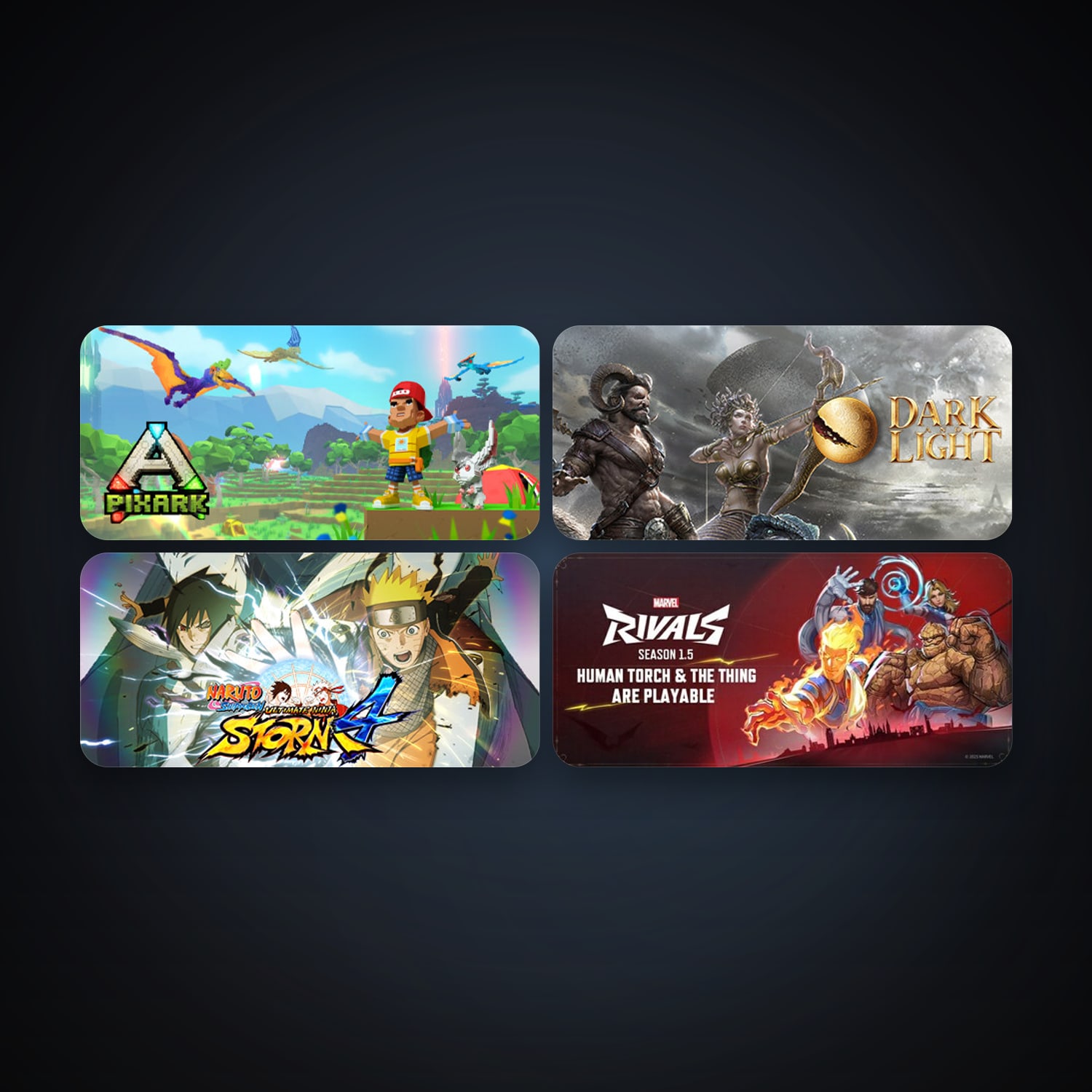 NARUTO SHIPPUDEN: Ultimate Ninja STORM 4 + ARK: The Survival Of The Fittest, 9 games, clean — HabibiAccounts