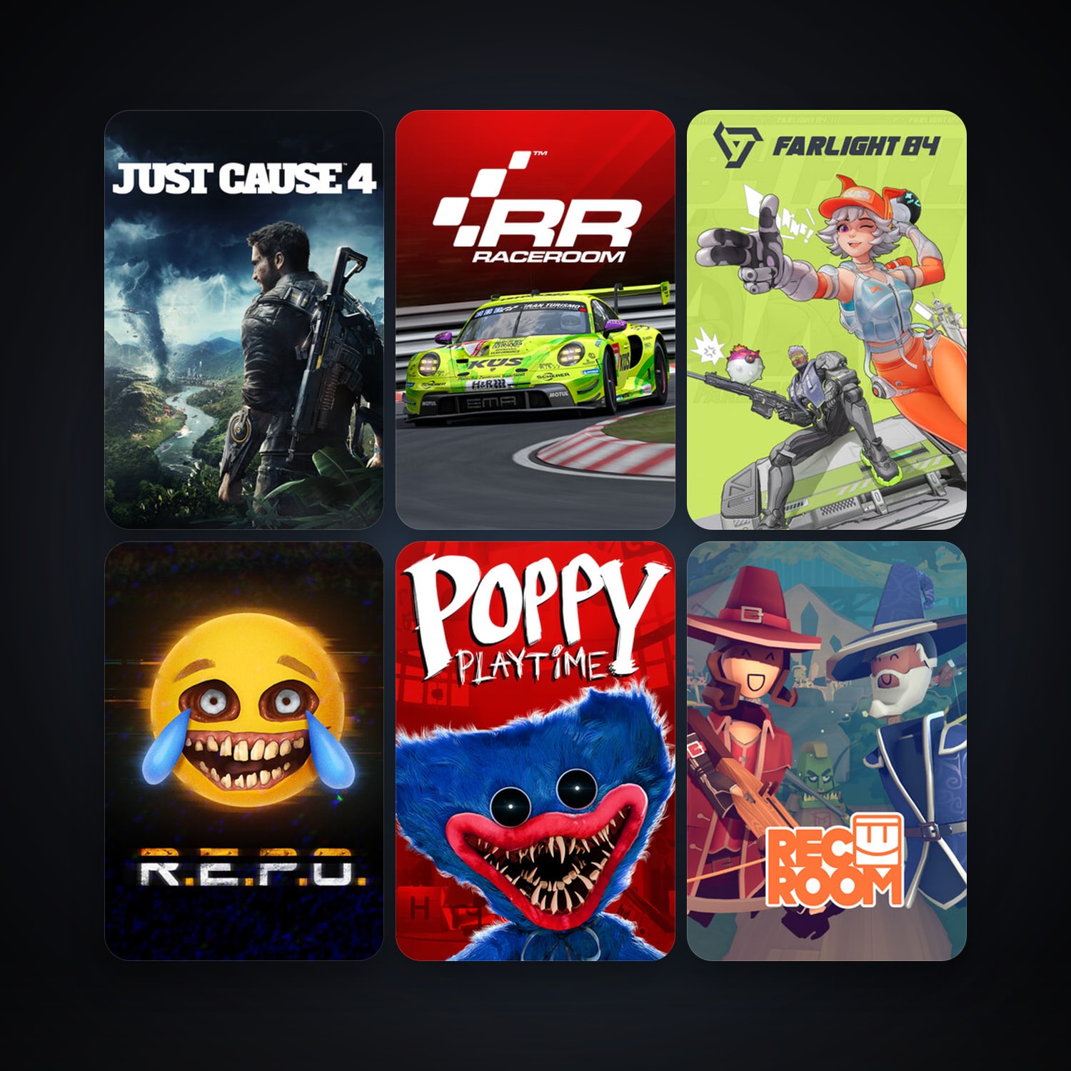 RaceRoom Racing Experience + Fishing Planet, 13 games, clean — HabibiAccounts
