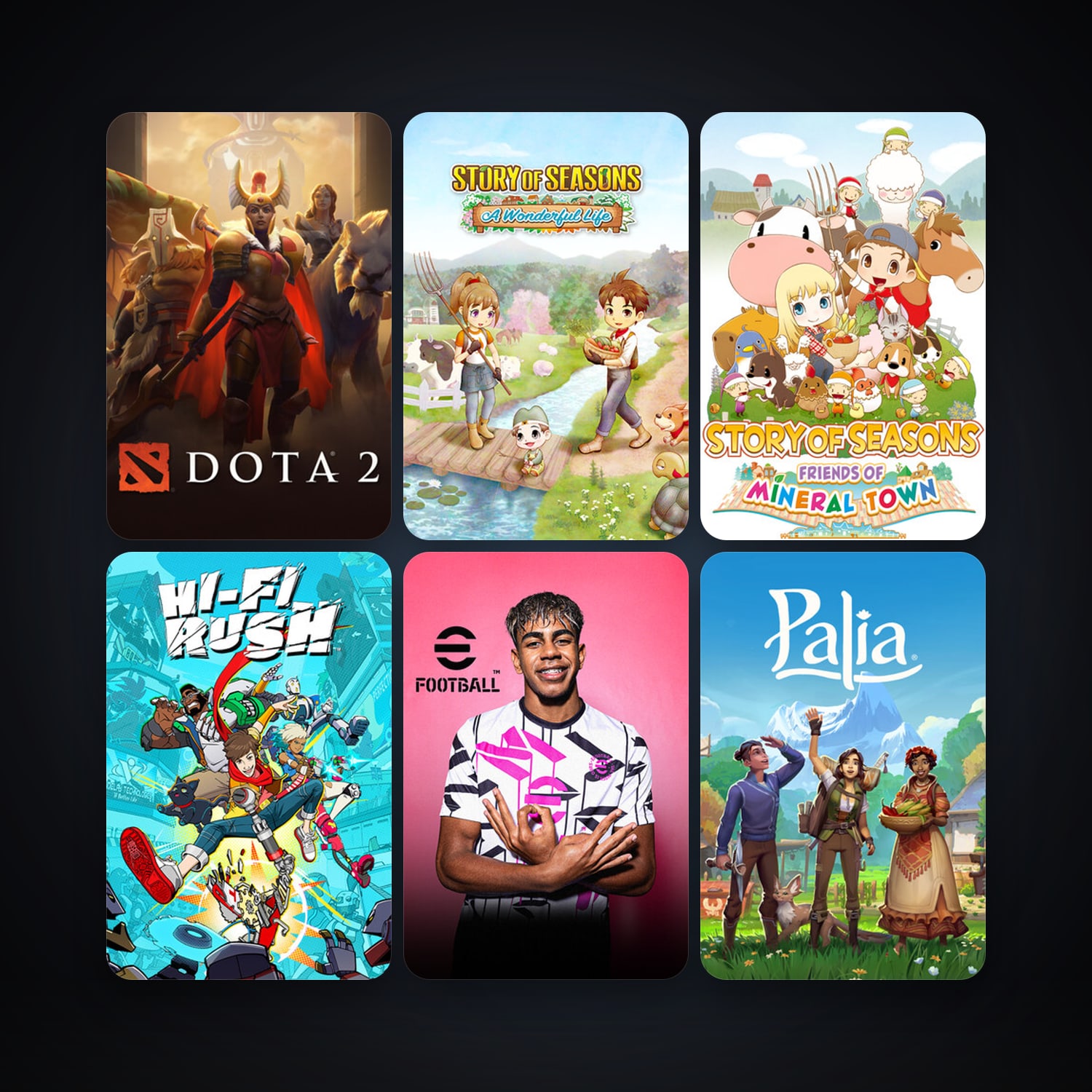 Dota 2 + STORY OF SEASONS: Friends of Mineral Town, 6 games, clean — HabibiAccounts