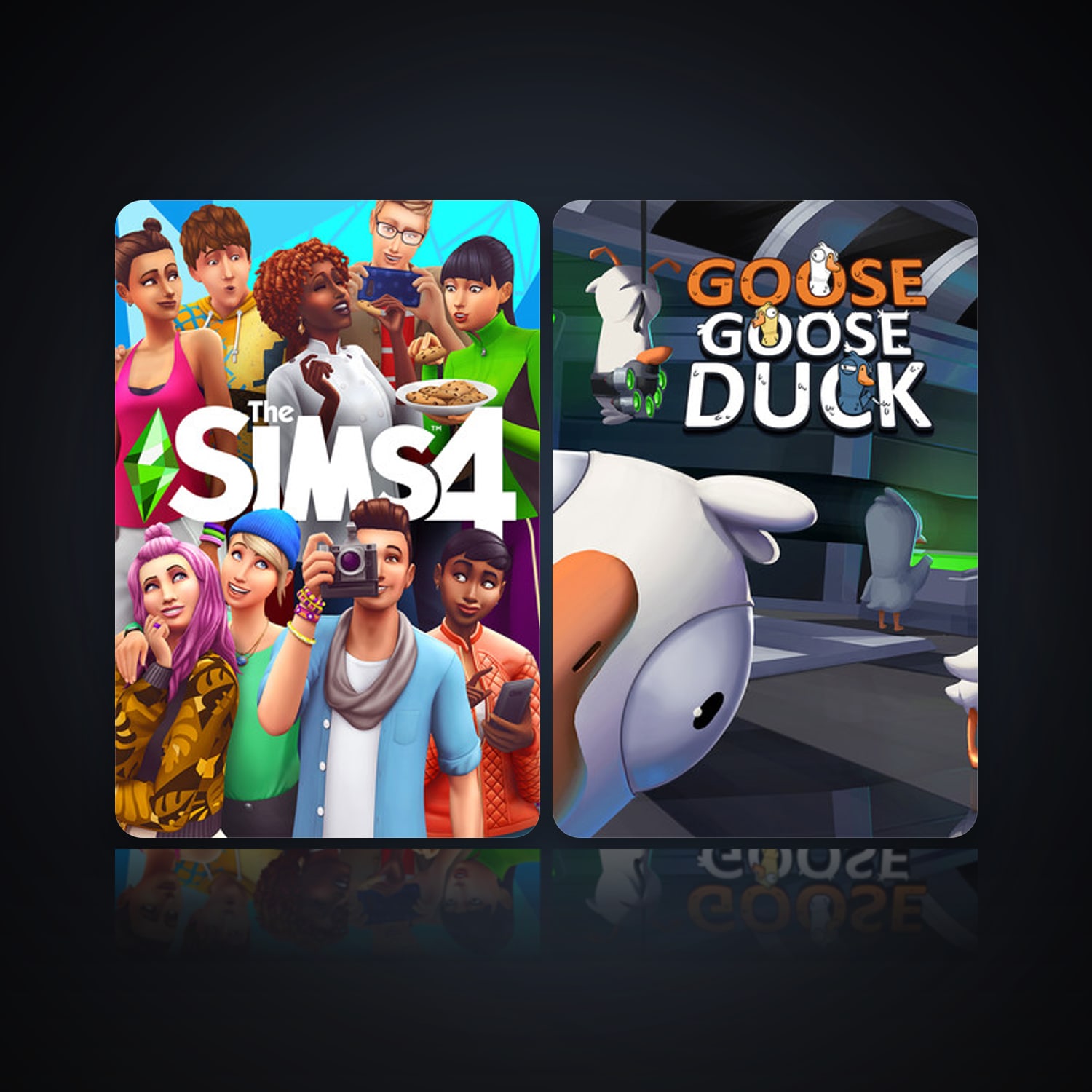 هالحساب ستيم فلين، The Sims 4 وGoose Goose Duck، 3 لعبة، صامد واضح — HabibiAccounts