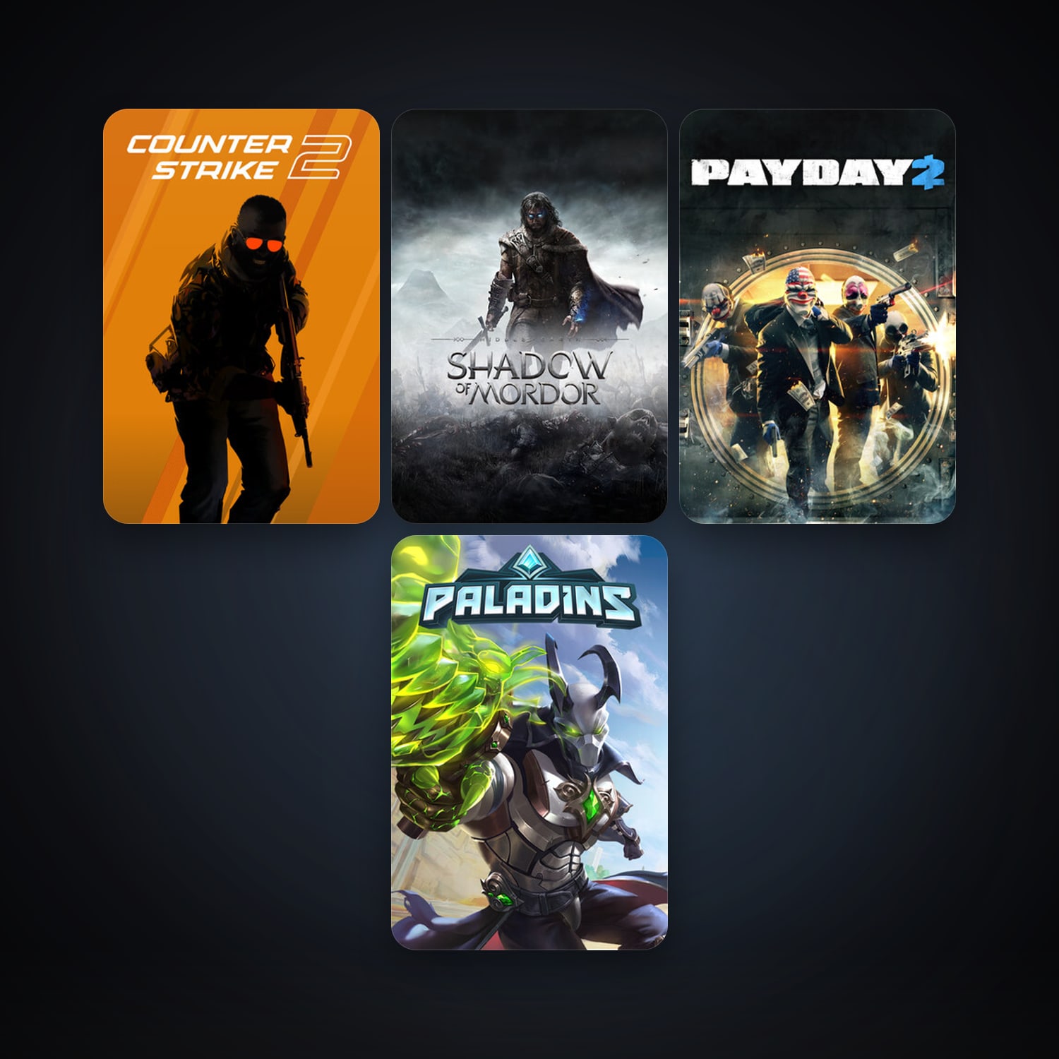 CS2 Prime + PAYDAY 2, 12 games, Steam 10, clean — HabibiAccounts