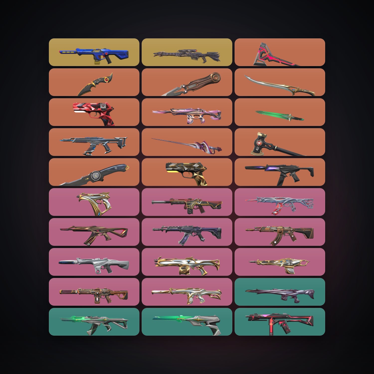 NA Gold 2 locker — 8 knives, 135 skins, lvl 294 — HabibiAccounts