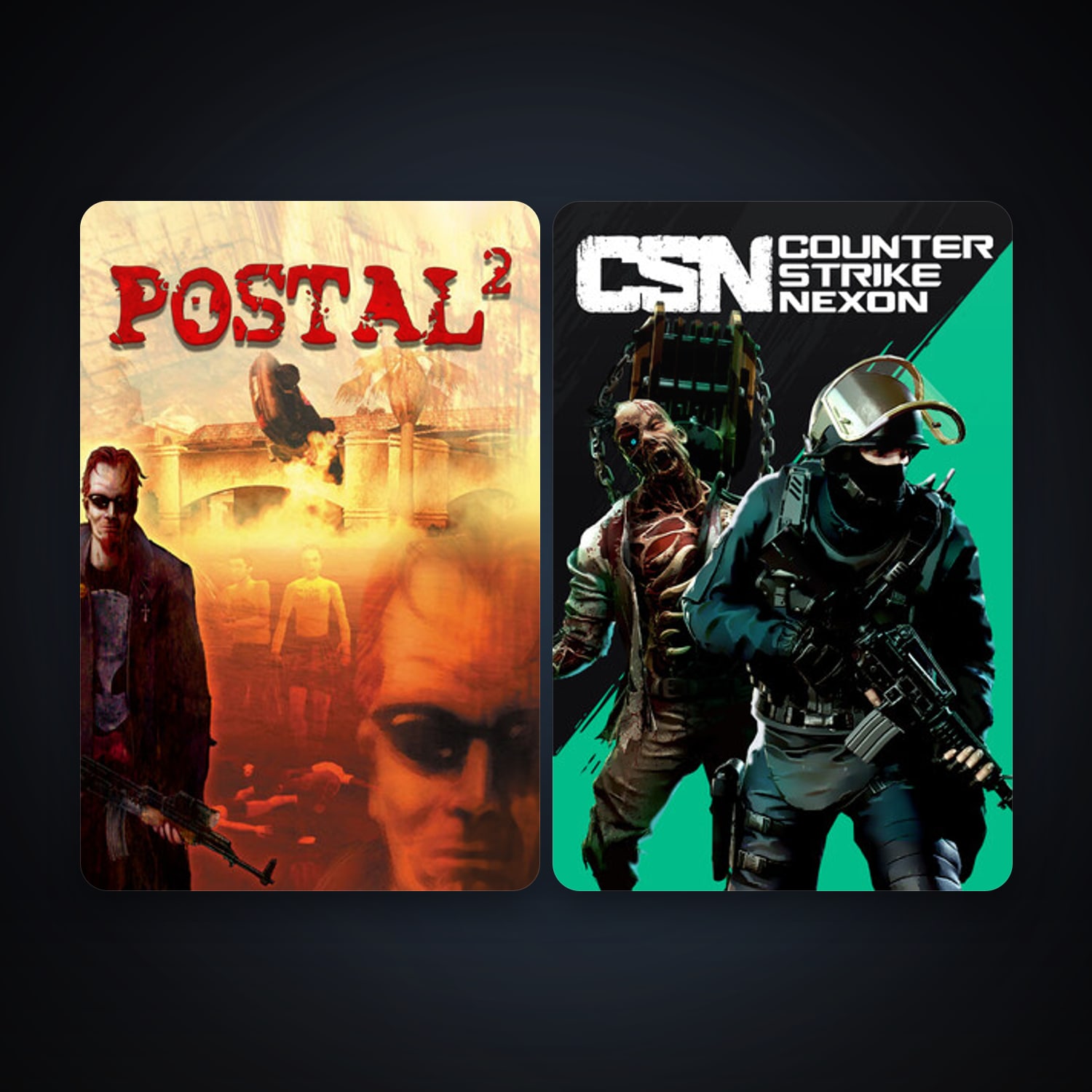 POSTAL 2 + Counter-Strike Nexon: Studio, 2 games, clean — HabibiAccounts