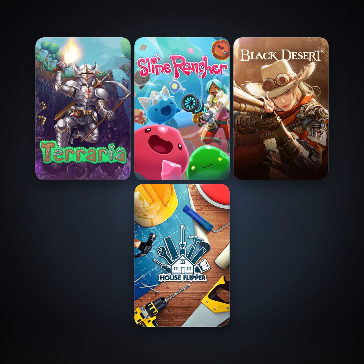 Terraria + Slime Rancher, 9 games, clean — HabibiAccounts