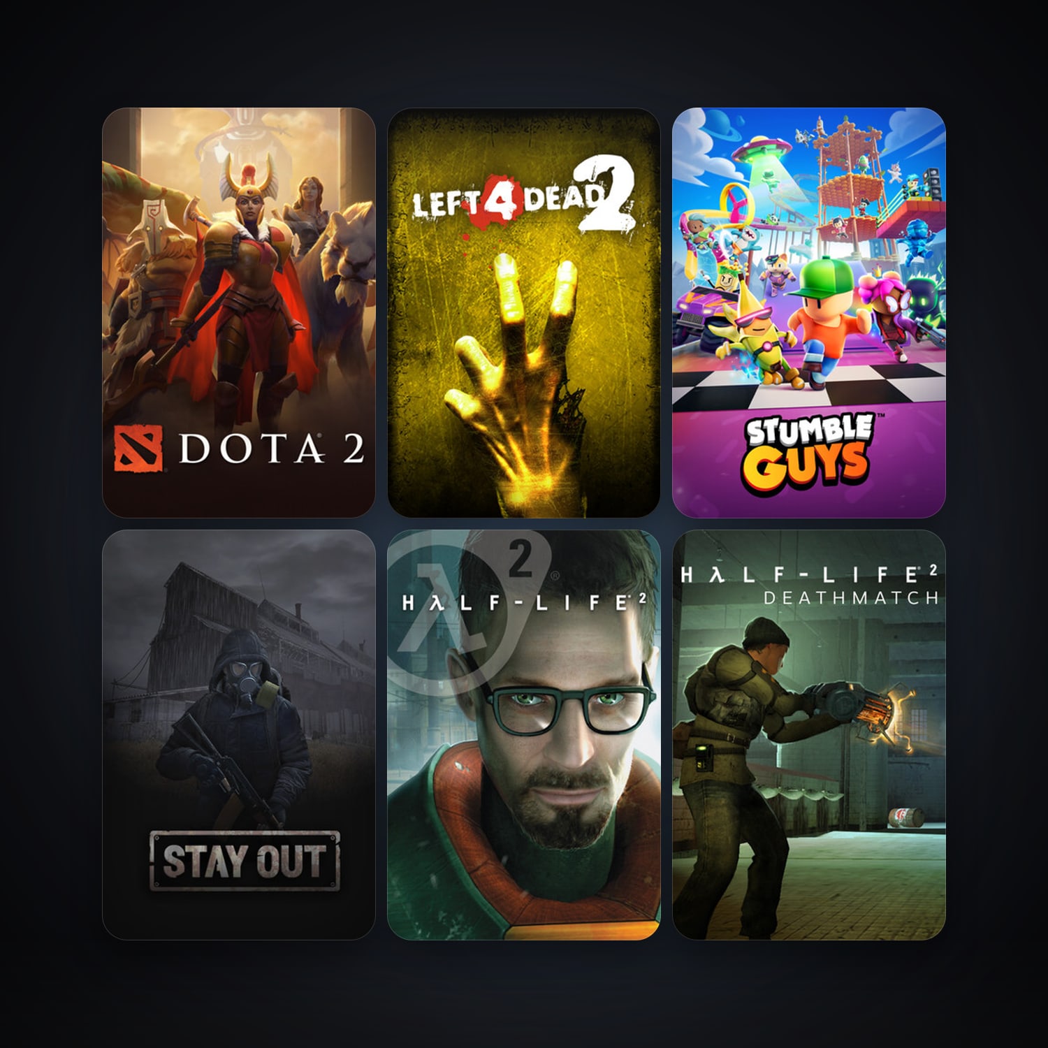 Half-Life 2 + Half-Life 2: Deathmatch, 13 games, clean — HabibiAccounts