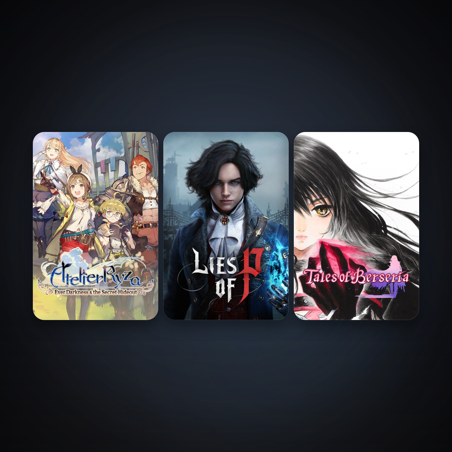 Tales of Berseria + Atelier Ryza: Ever Darkness & the Secret Hideout, 4 games, clean — HabibiAccounts