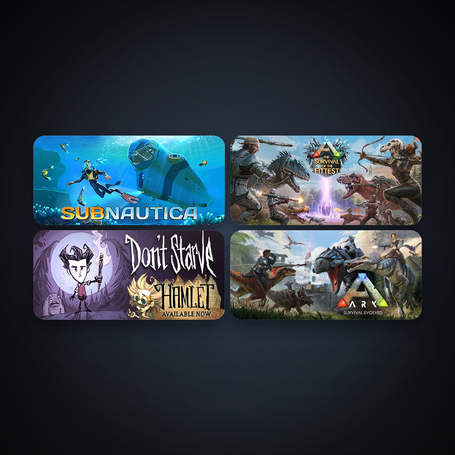 Don't Starve + Subnautica, 5 games, clean — HabibiAccounts