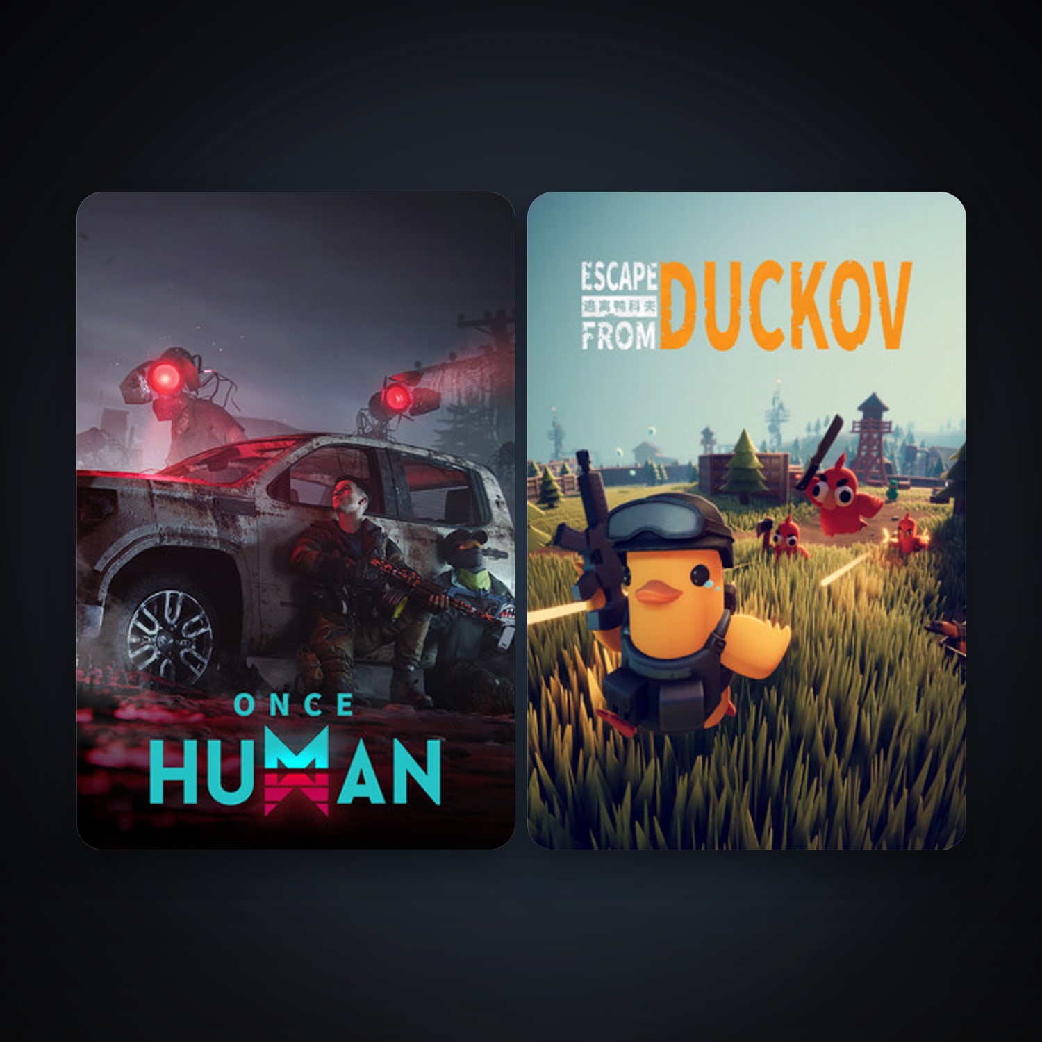 Once Human + Escape From Duckov, 5 games, clean — HabibiAccounts